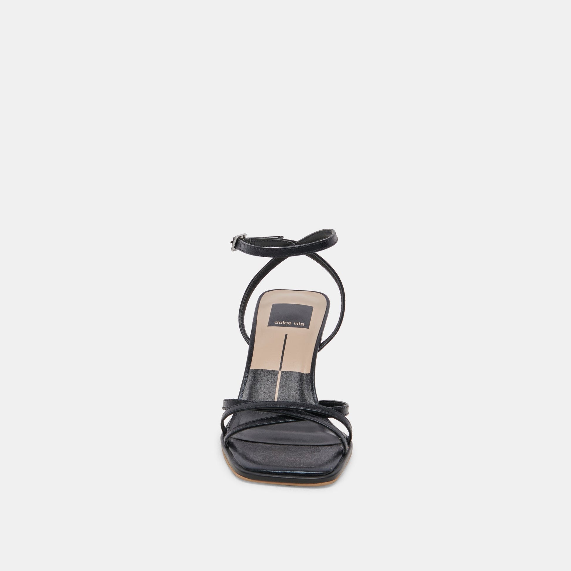Manji Wide Midnight Patent Leather Heels
