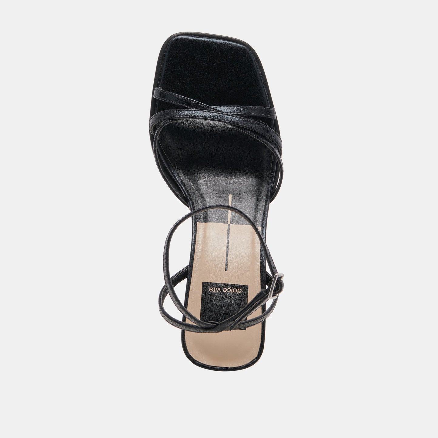 Manji Wide Midnight Patent Leather Heels