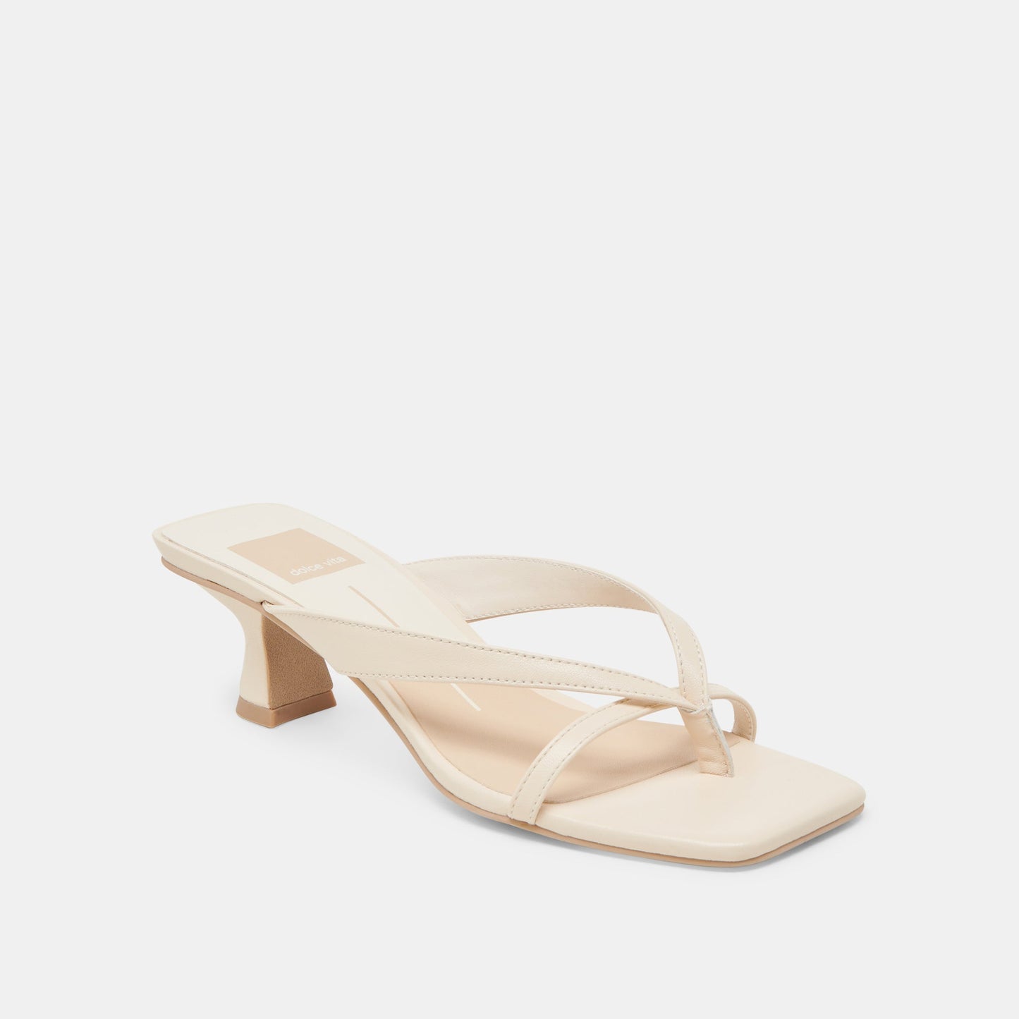 Brevel Wide Bone Leather Heels