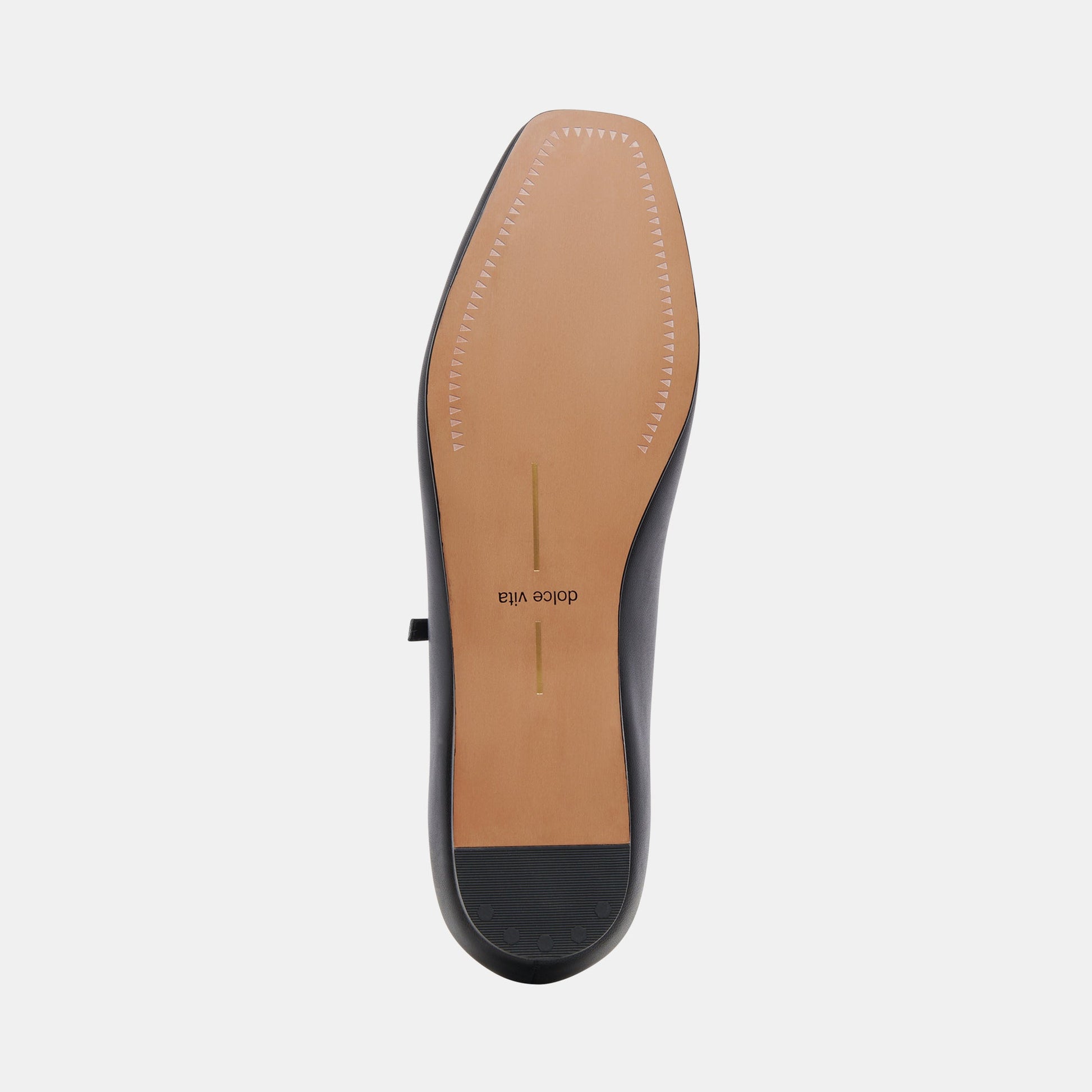 Reyes Wide Ballet Flats Black Leather | Leather Ballet Flats
 – Dolce Vita