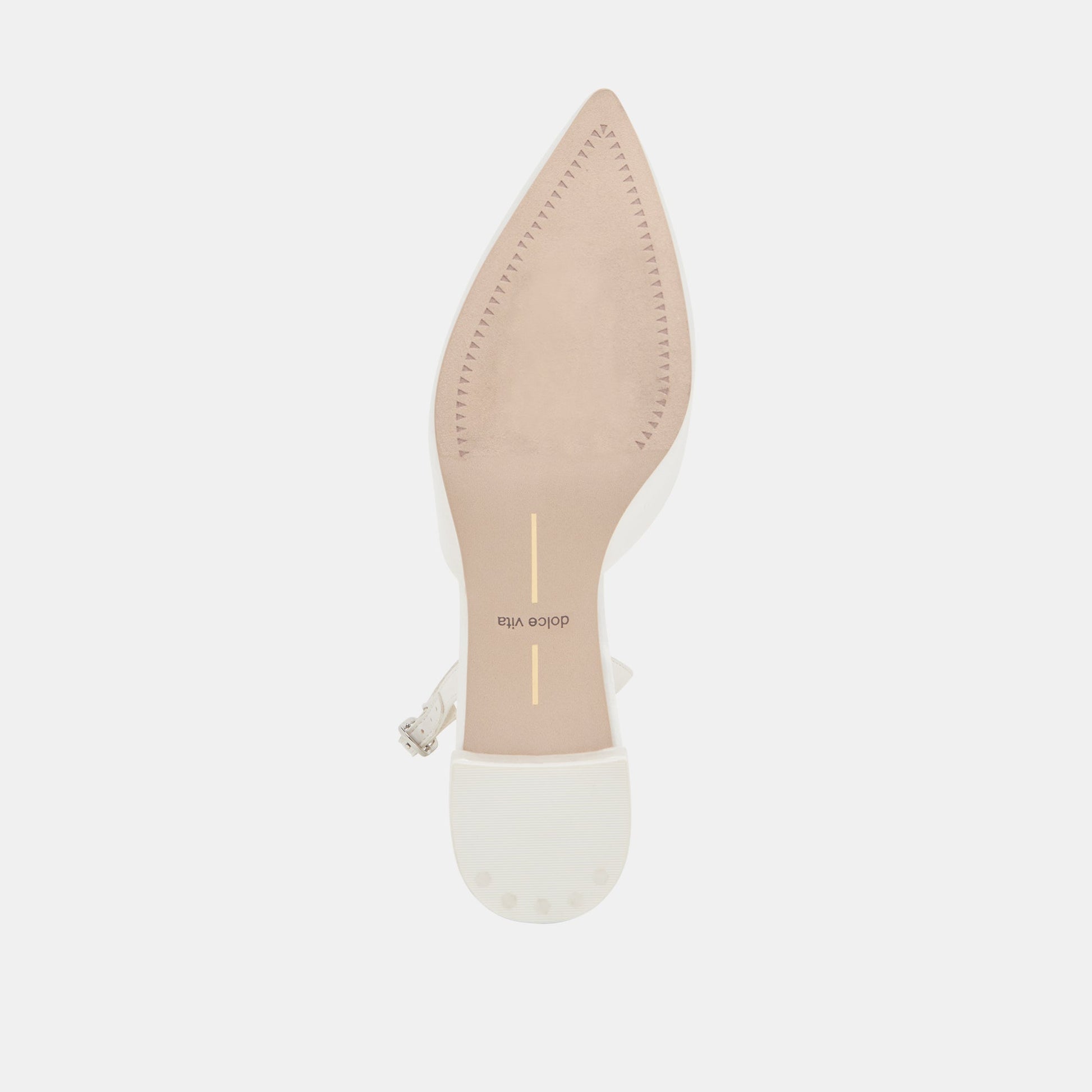 Carel Wide True White Satin Heels