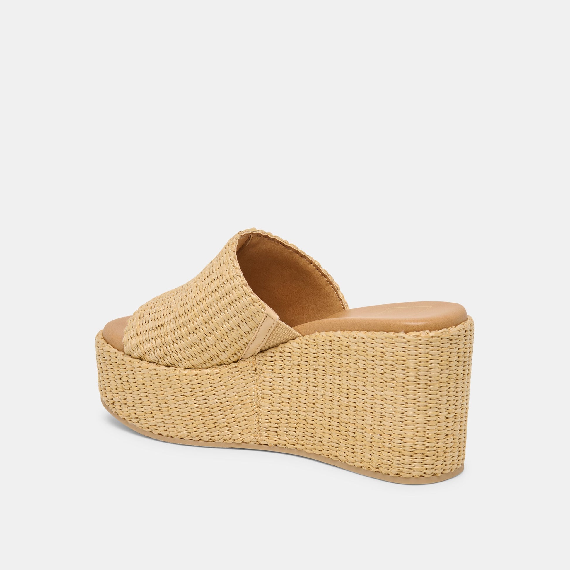 Joclyn Wide Lt Natural Raffia Wedges
