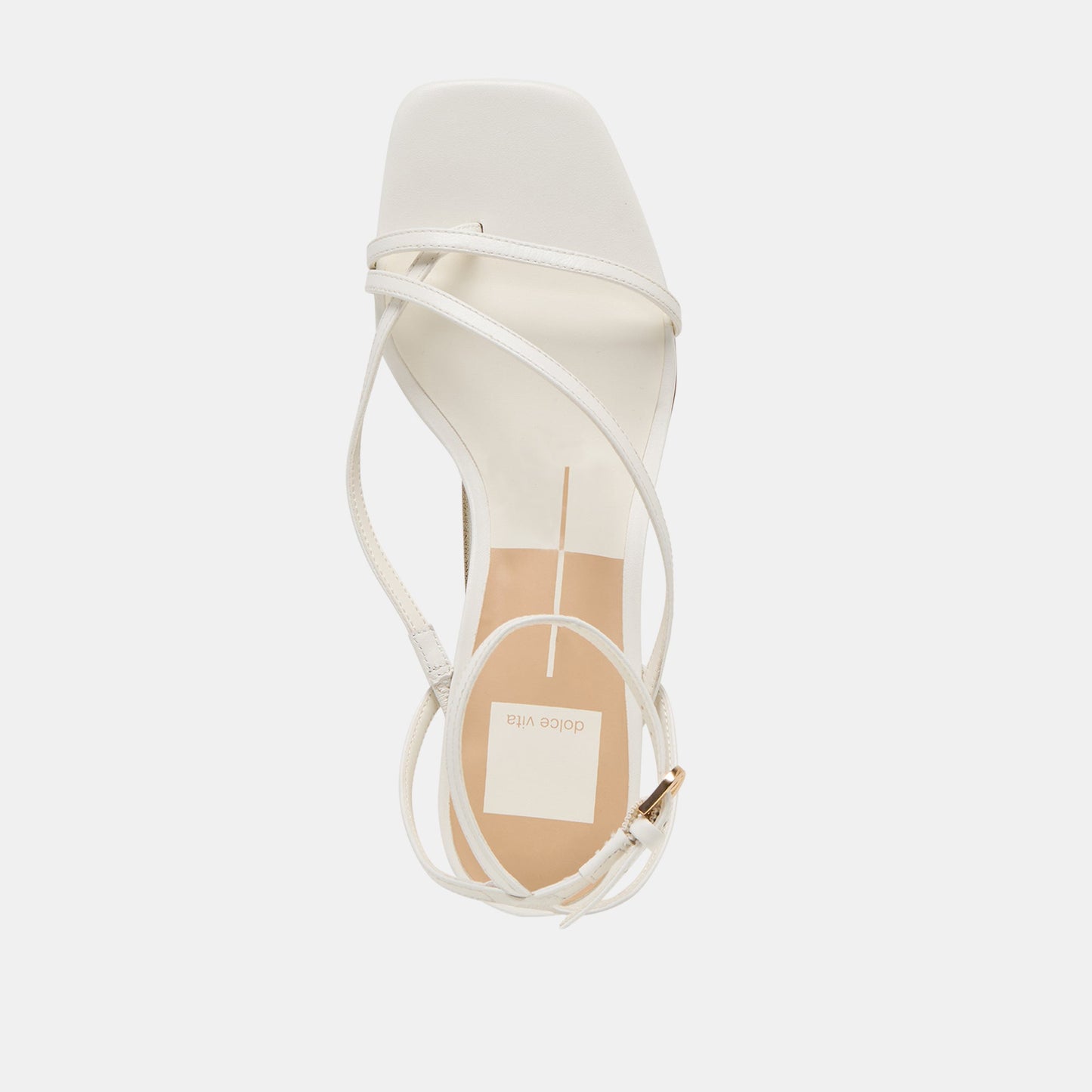 Karlos Wide True White Leather Sandals