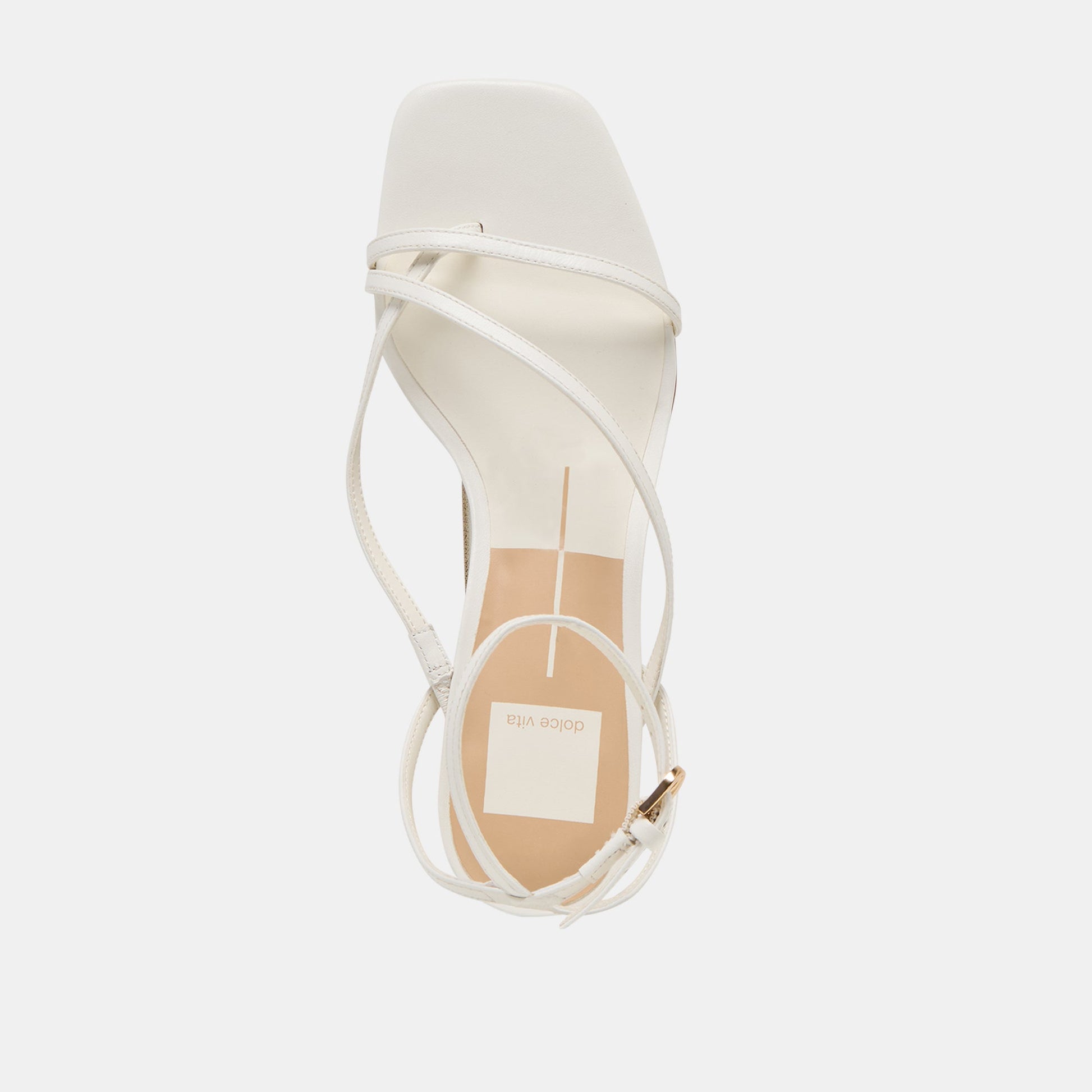 Karlos Wide True White Leather Sandals