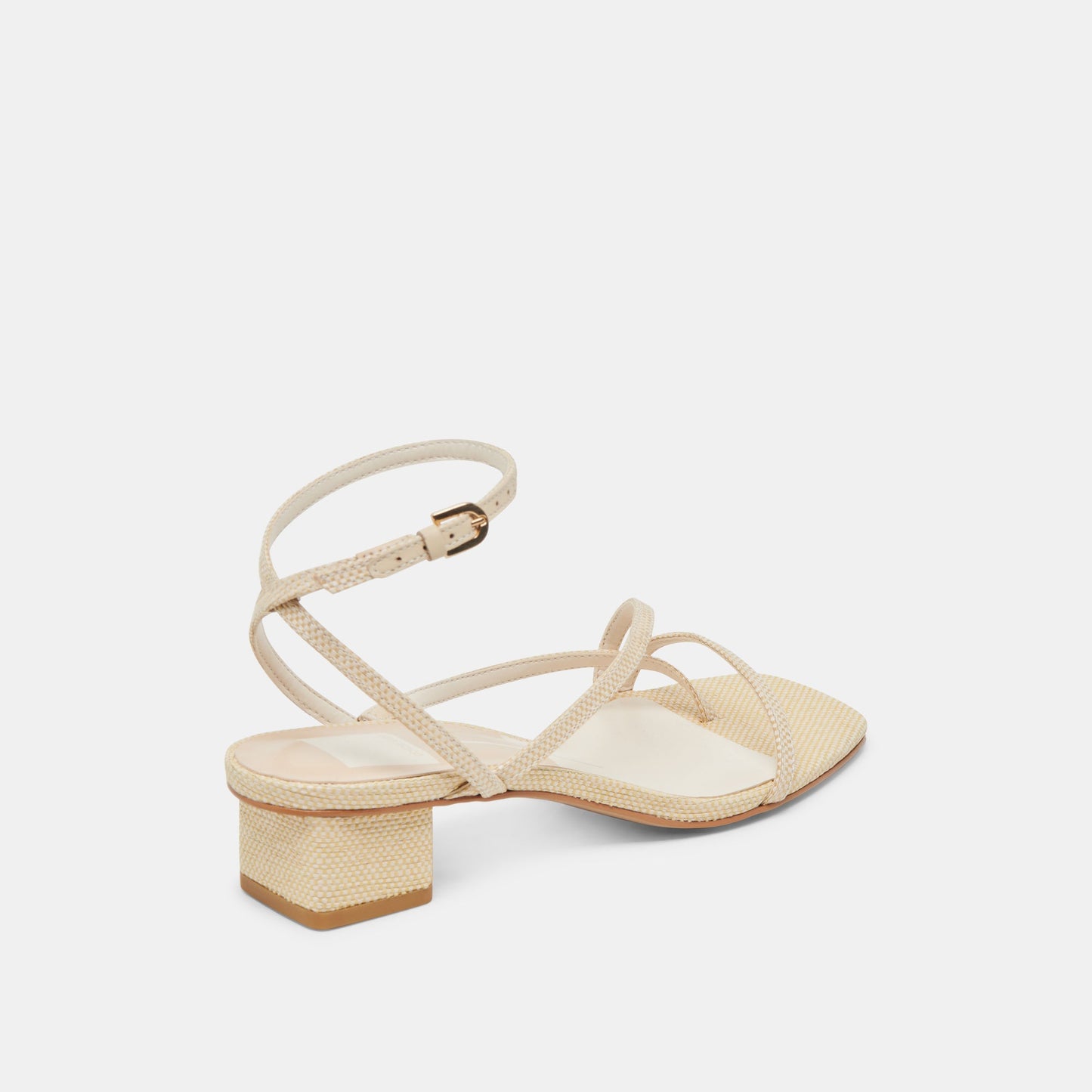 Karlos Wide Natural Woven Raffia Sandals