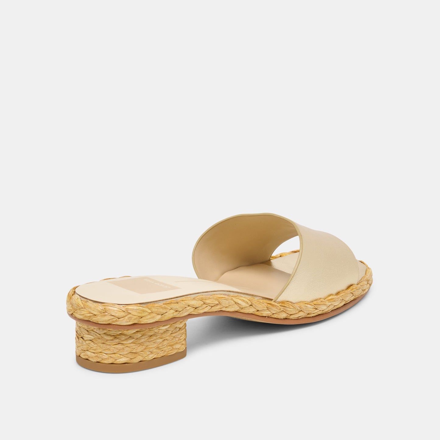 Dixi Wide Platinum Leather Sandals