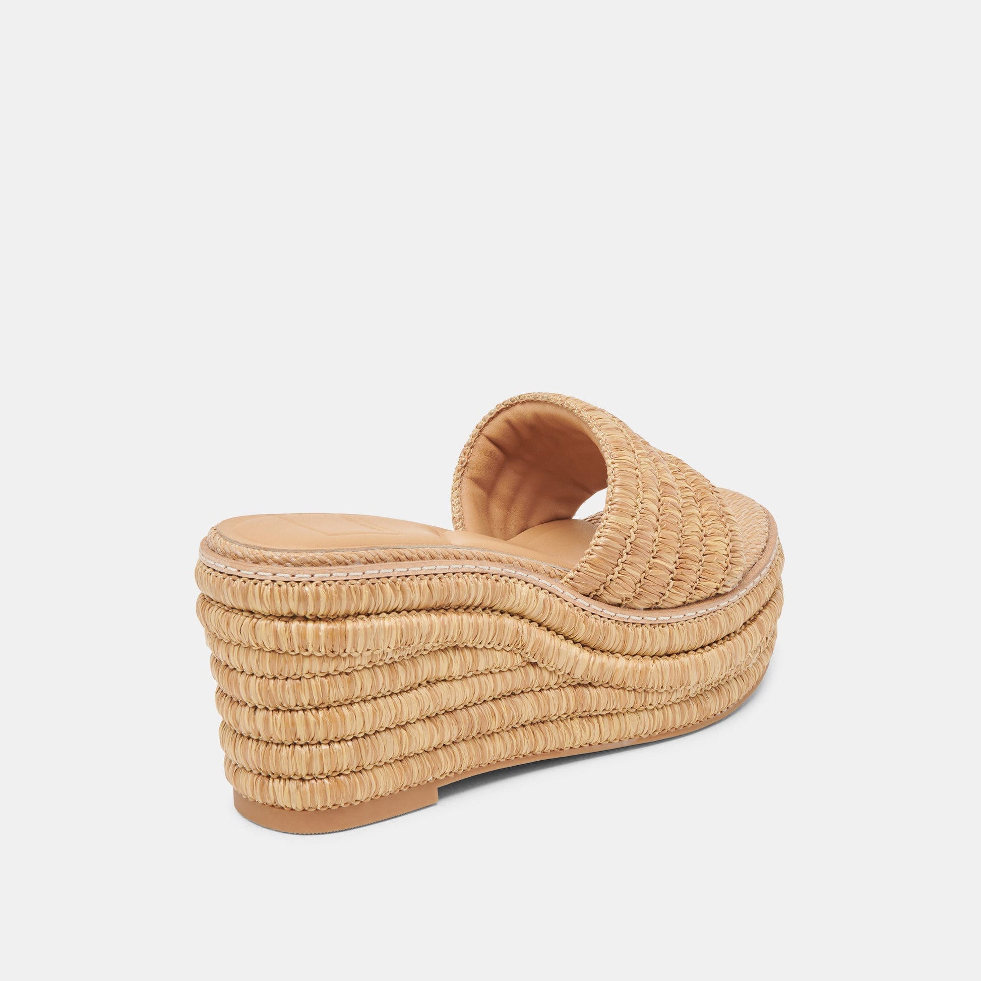 Throne Wide Lt Natural Raffia Wedges