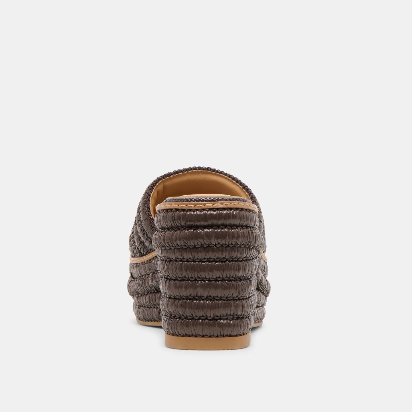 Throne Wide Chocolate Raffia Wedges