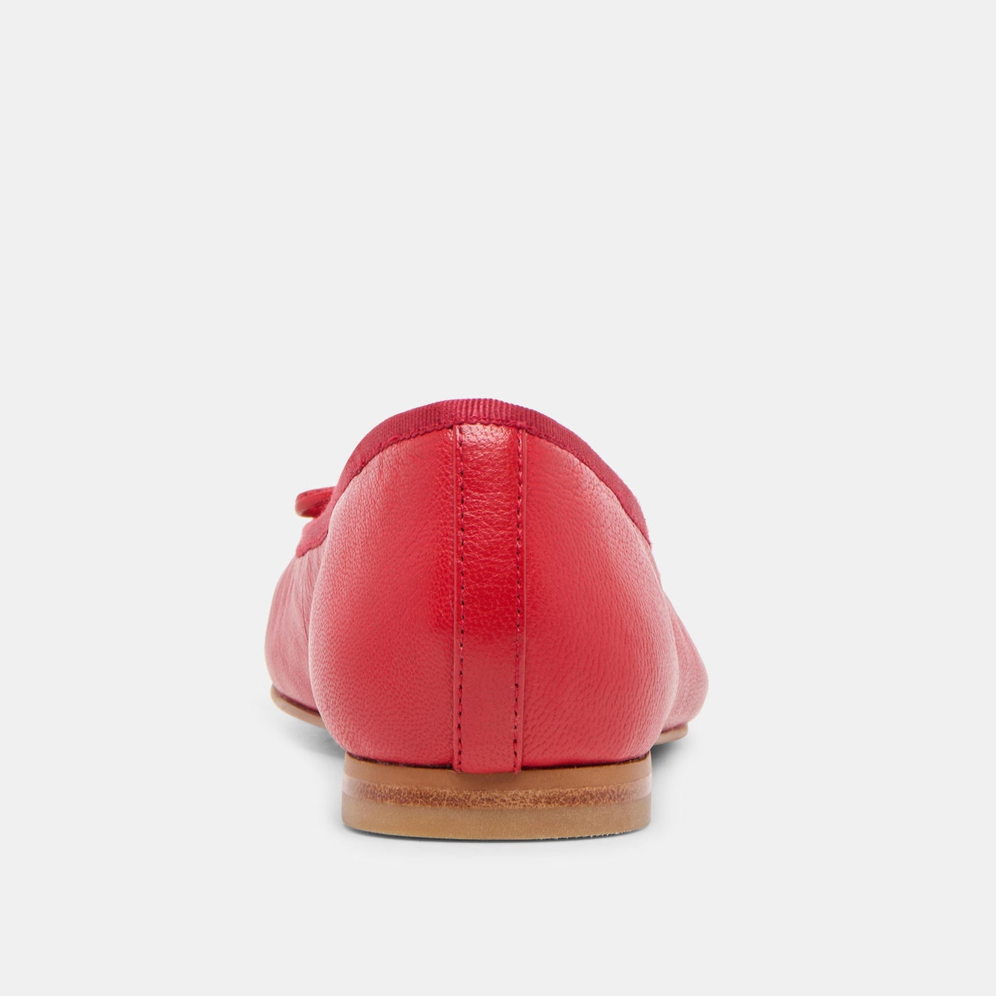 Ritla Wide Cherry Leather Ballet Flats