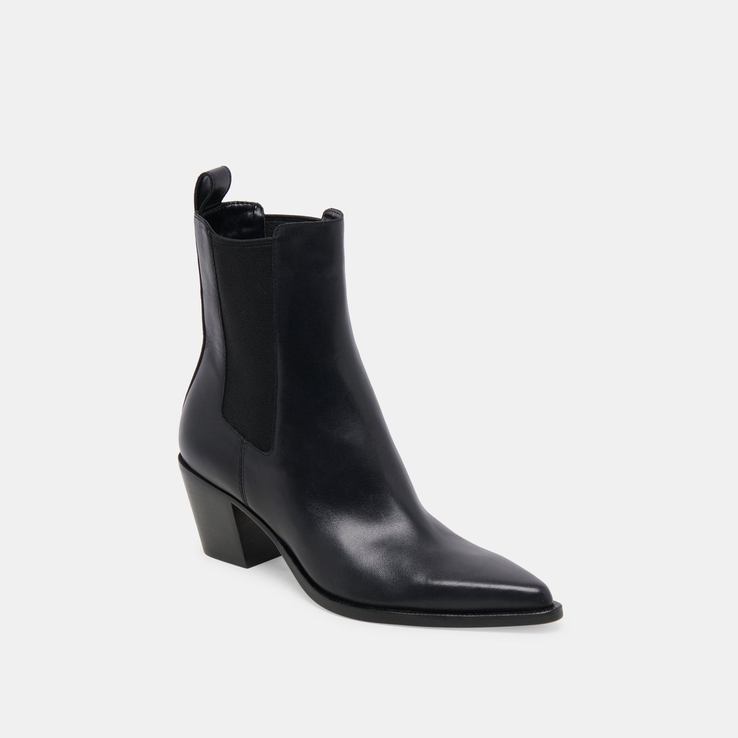 SHADIE H2O WIDE BOOTIES BLACK LEATHER
 – Dolce Vita