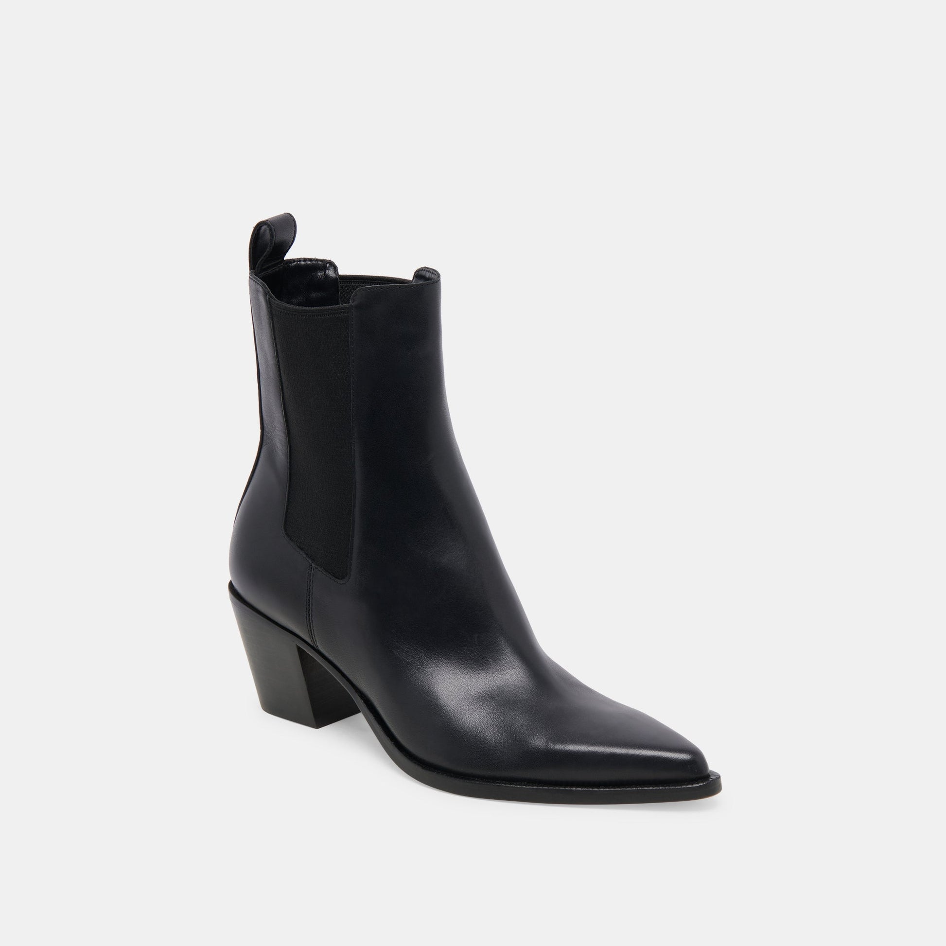 SHADIE H2O WIDE BOOTIES BLACK LEATHER
 – Dolce Vita