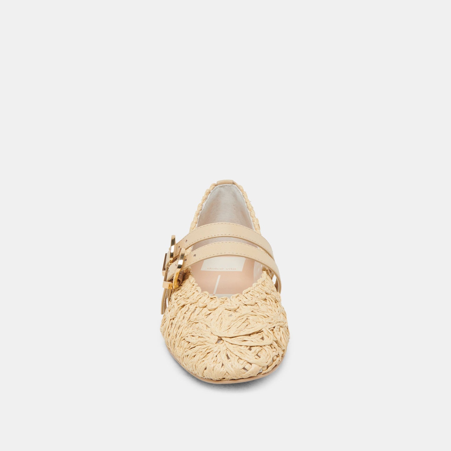 BAYLEE SUNFLOWER WIDE BALLET FLATS LT NATURAL MACRAME
 – Dolce Vita