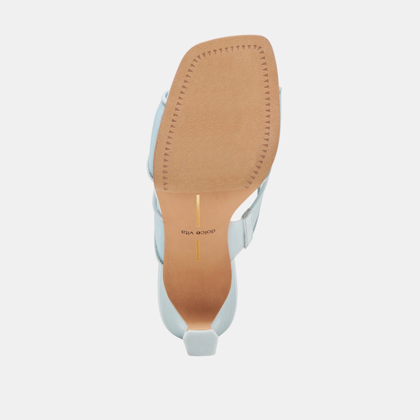 Gitel Wide Ice Blue Mesh Heels