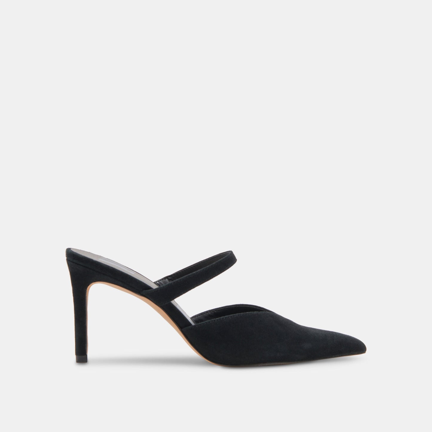 KANIKA WIDE HEELS ONYX SUEDE
 – Dolce Vita