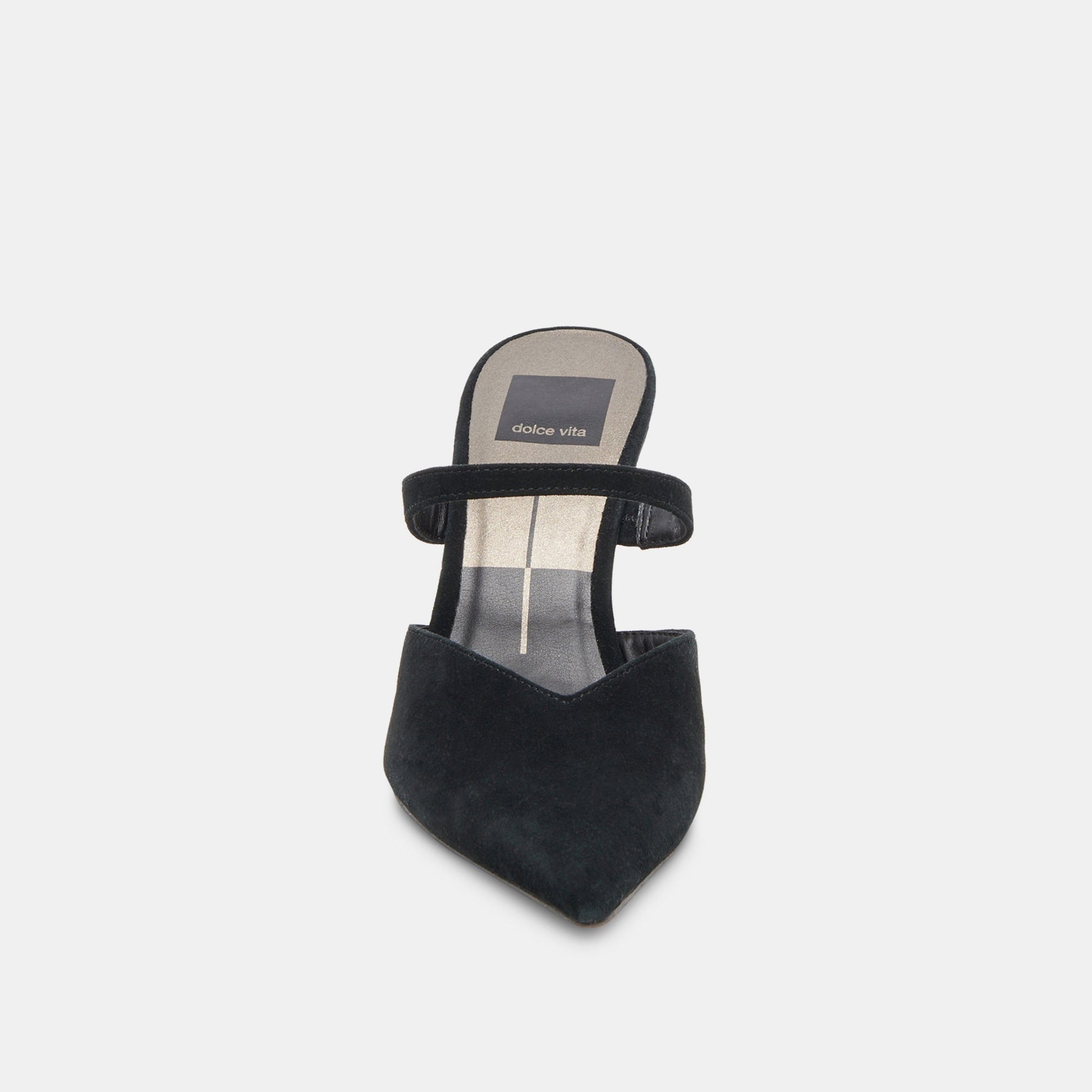 KANIKA WIDE HEELS ONYX SUEDE
 – Dolce Vita