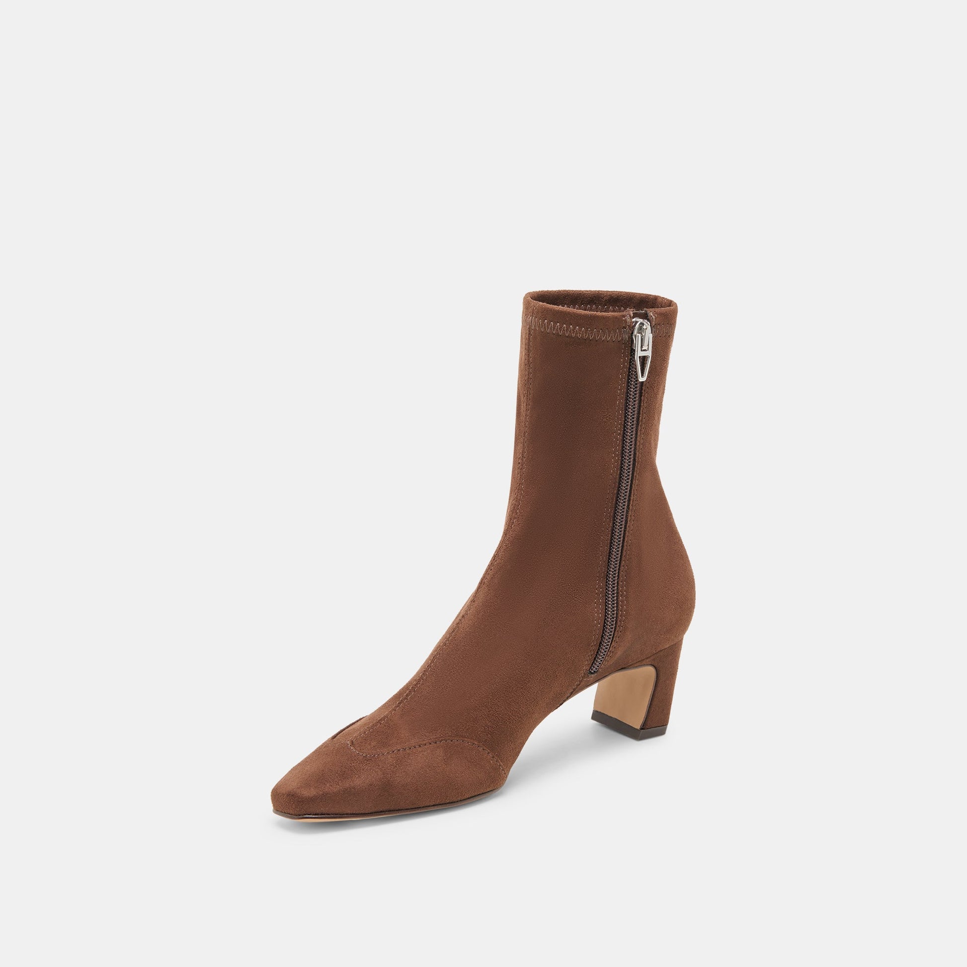 Anika Wide Dk Brown Stella Suede Boots