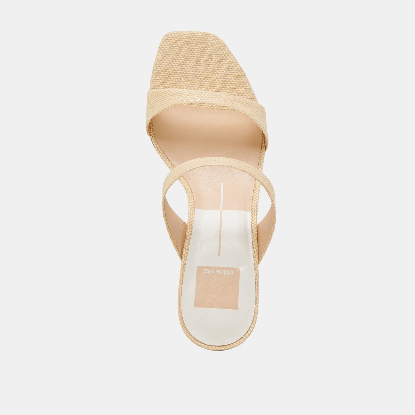 Genora Wide Lt Natural Woven Raffia Heels