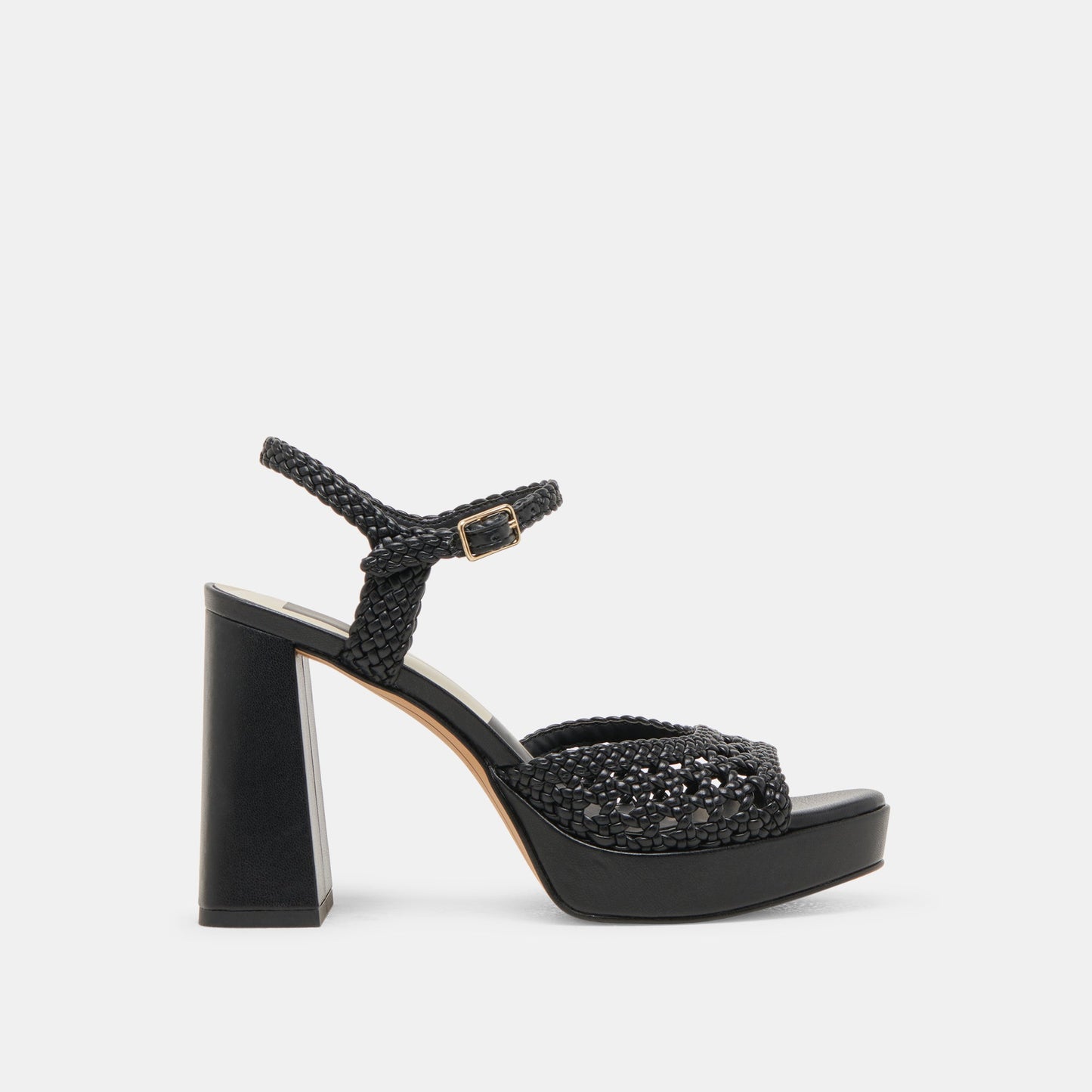 PEYTEN WIDE HEELS BLACK WOVEN STELLA
 – Dolce Vita