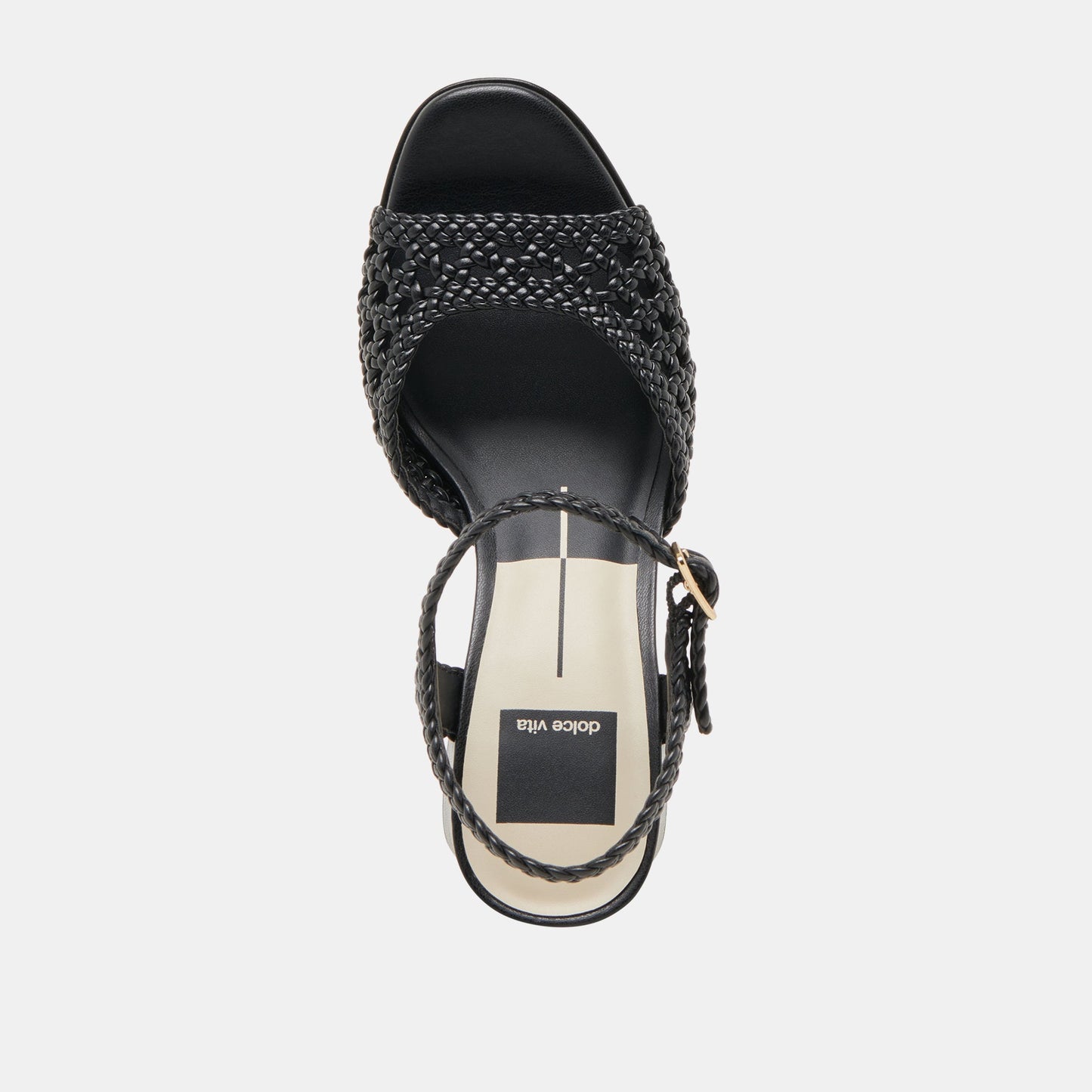 PEYTEN WIDE HEELS BLACK WOVEN STELLA
 – Dolce Vita