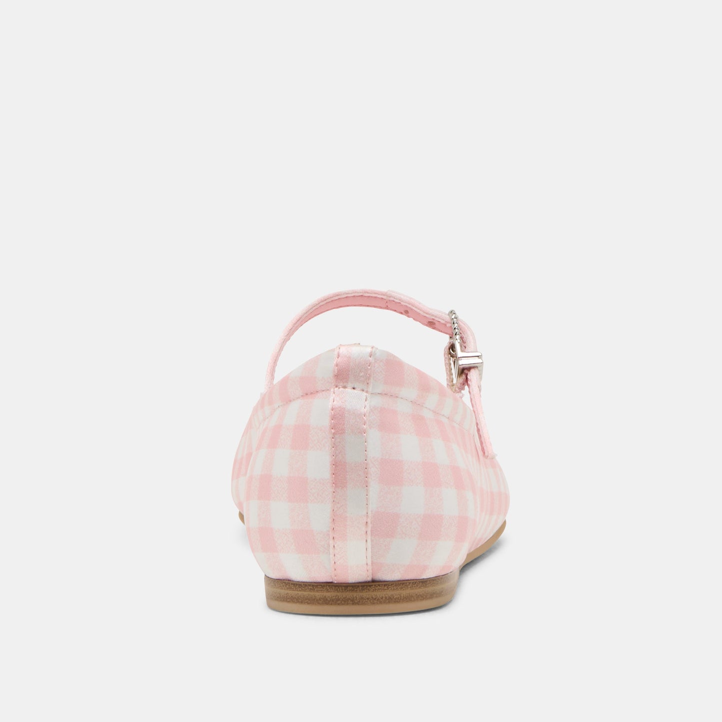 Reyes X Byrdie Golf Pink Plaid Gingham Wide Ballet Flats