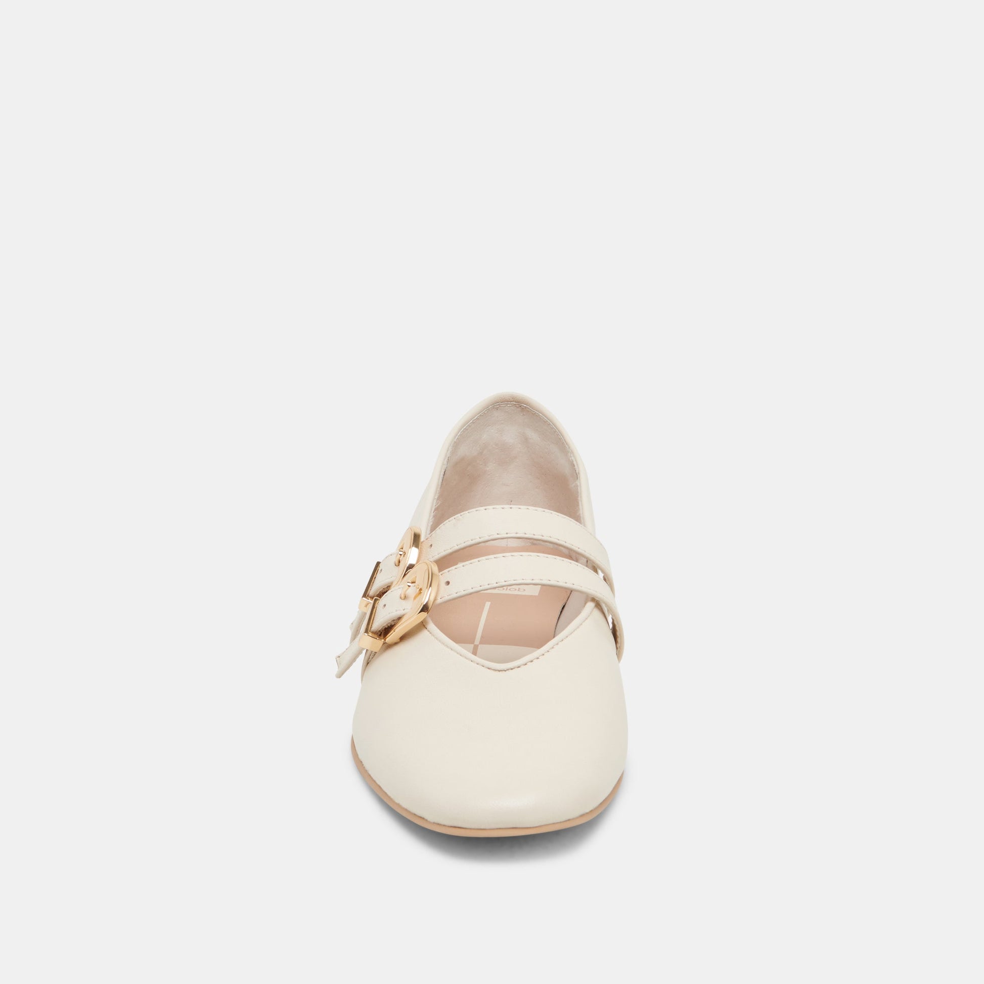 BAYLEE WIDE BALLET FLATS IVORY LEATHER
 – Dolce Vita