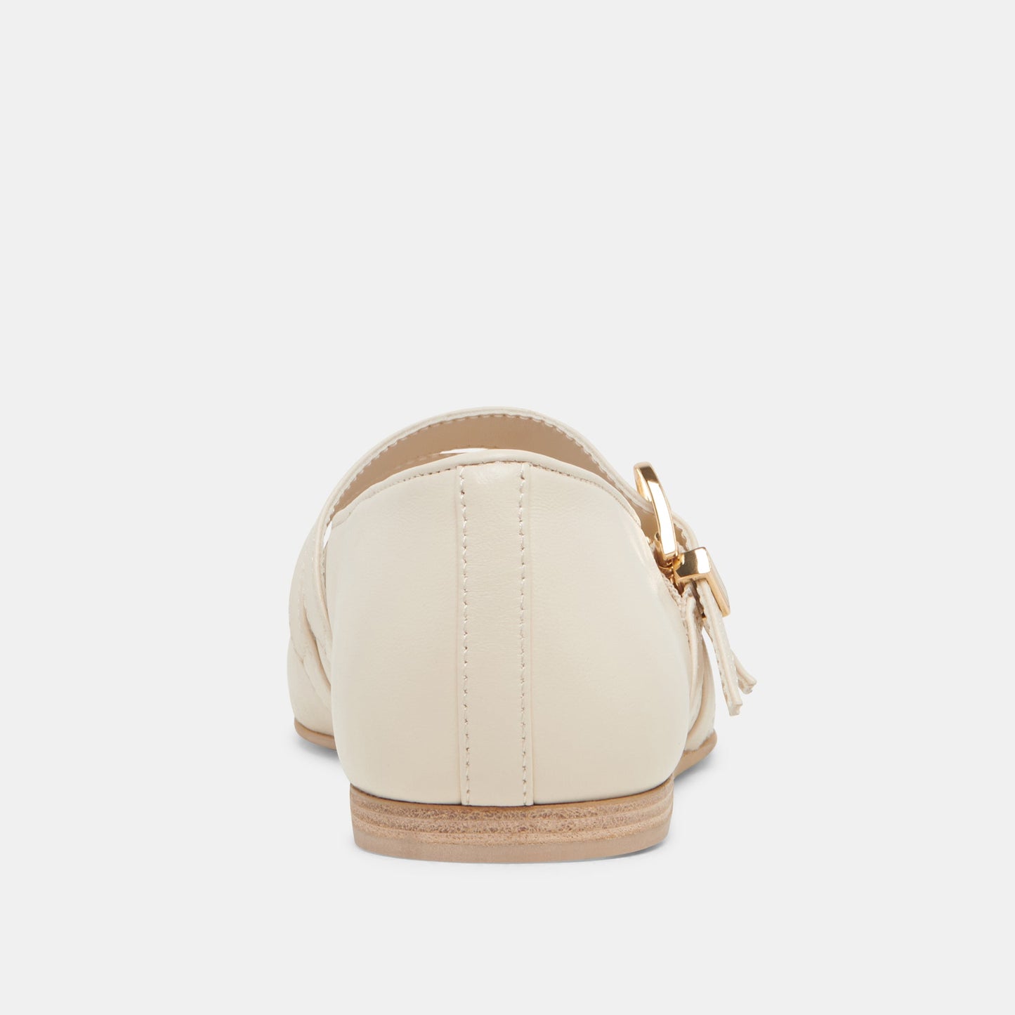 BAYLEE WIDE BALLET FLATS IVORY LEATHER
 – Dolce Vita