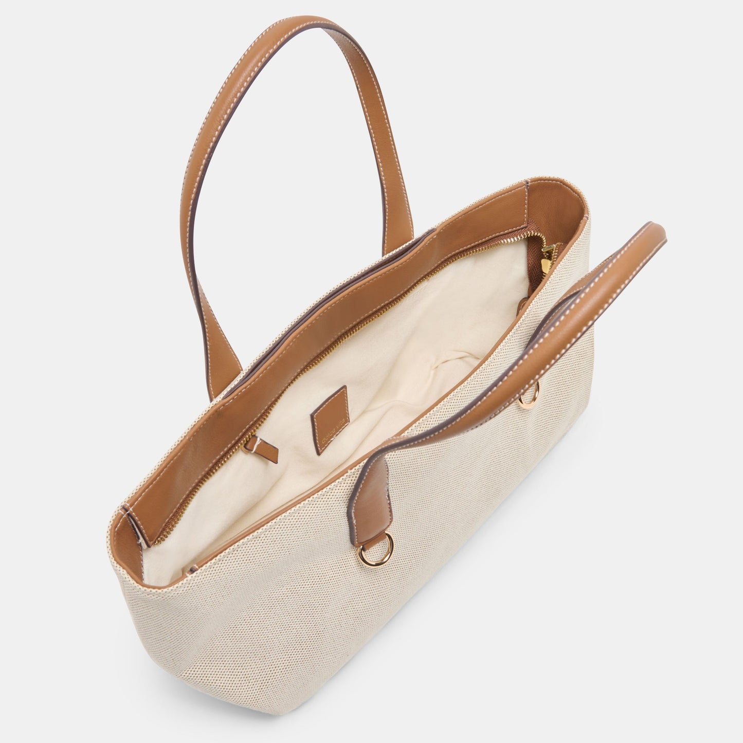 CLARINA Natural Canvas Shoulder Bag