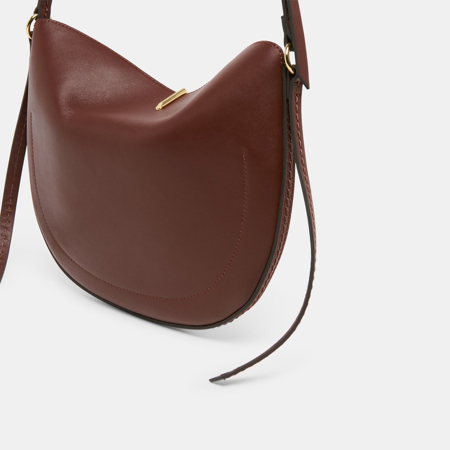 Burano Brown Leather Crossbody