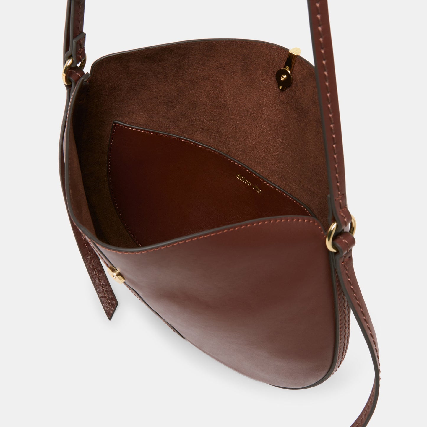 Burano Brown Leather Crossbody