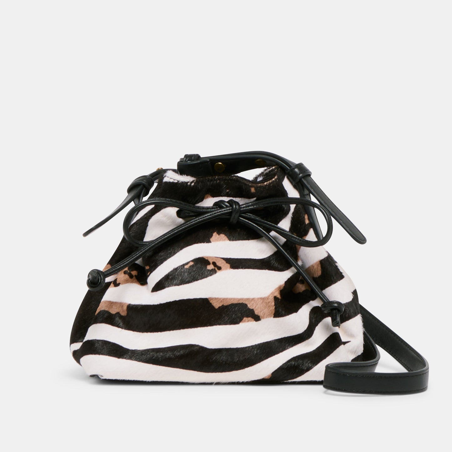 Randi Zebra Calf Hair Crossbody