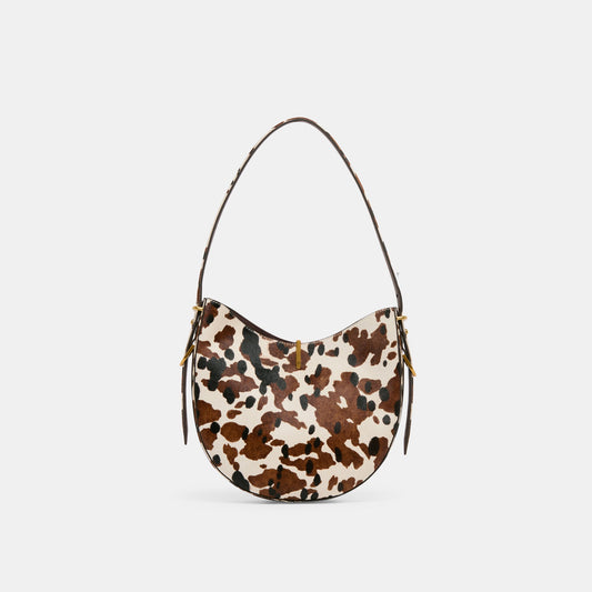 Bree Cocoa Calf Hair Shoulder Bag