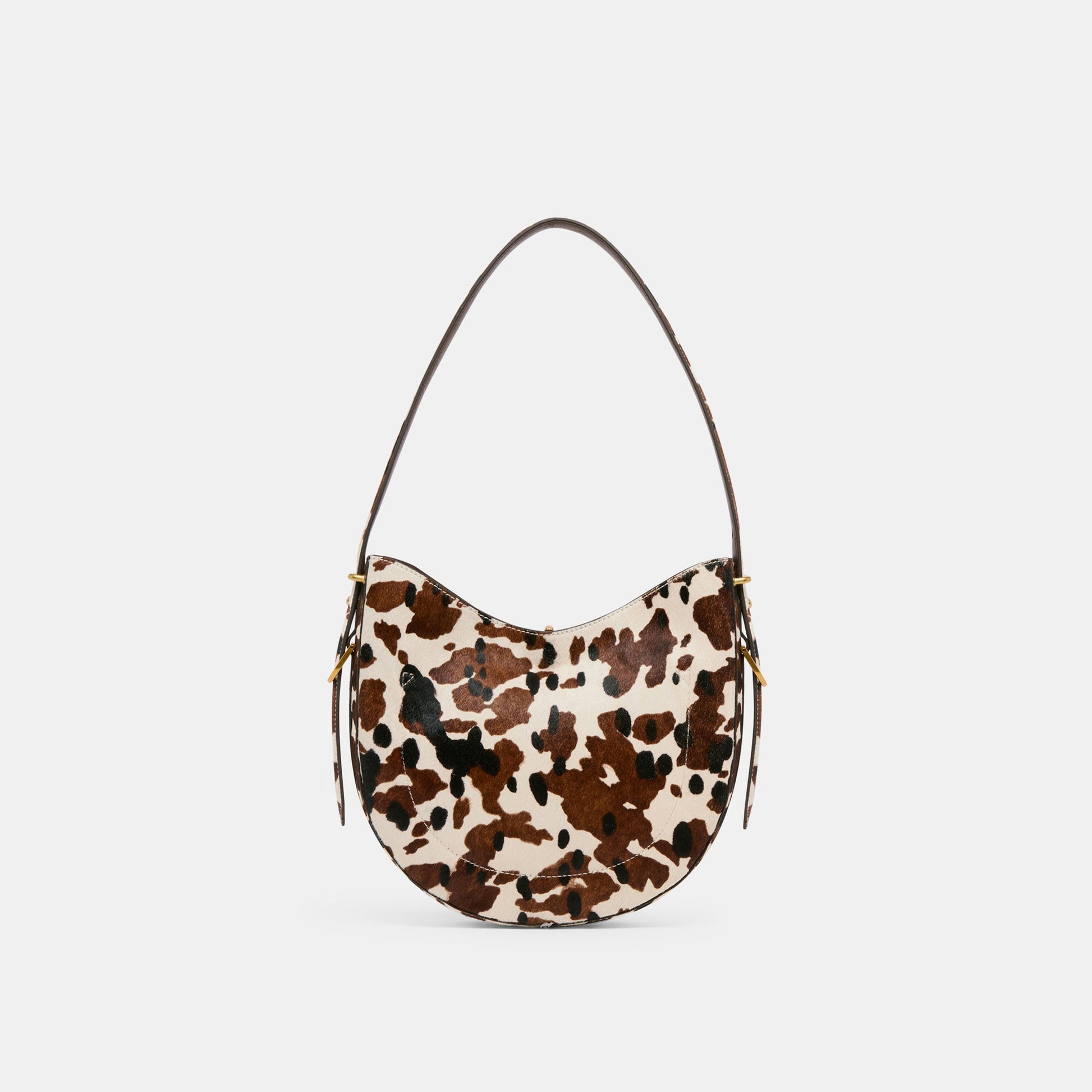 Bree Cocoa Calf Hair Shoulder Bag