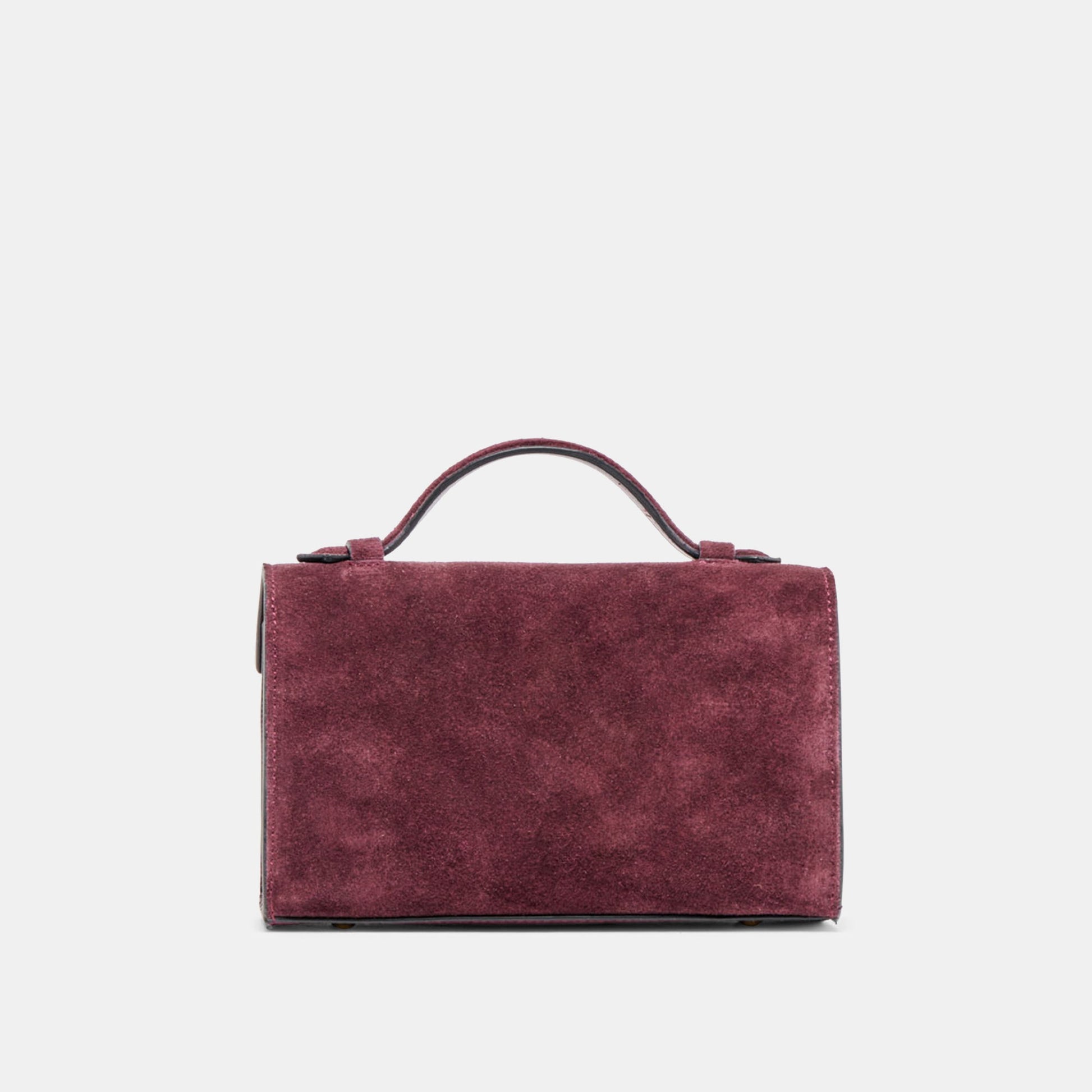Zannone Burgundy Suede Crossbody