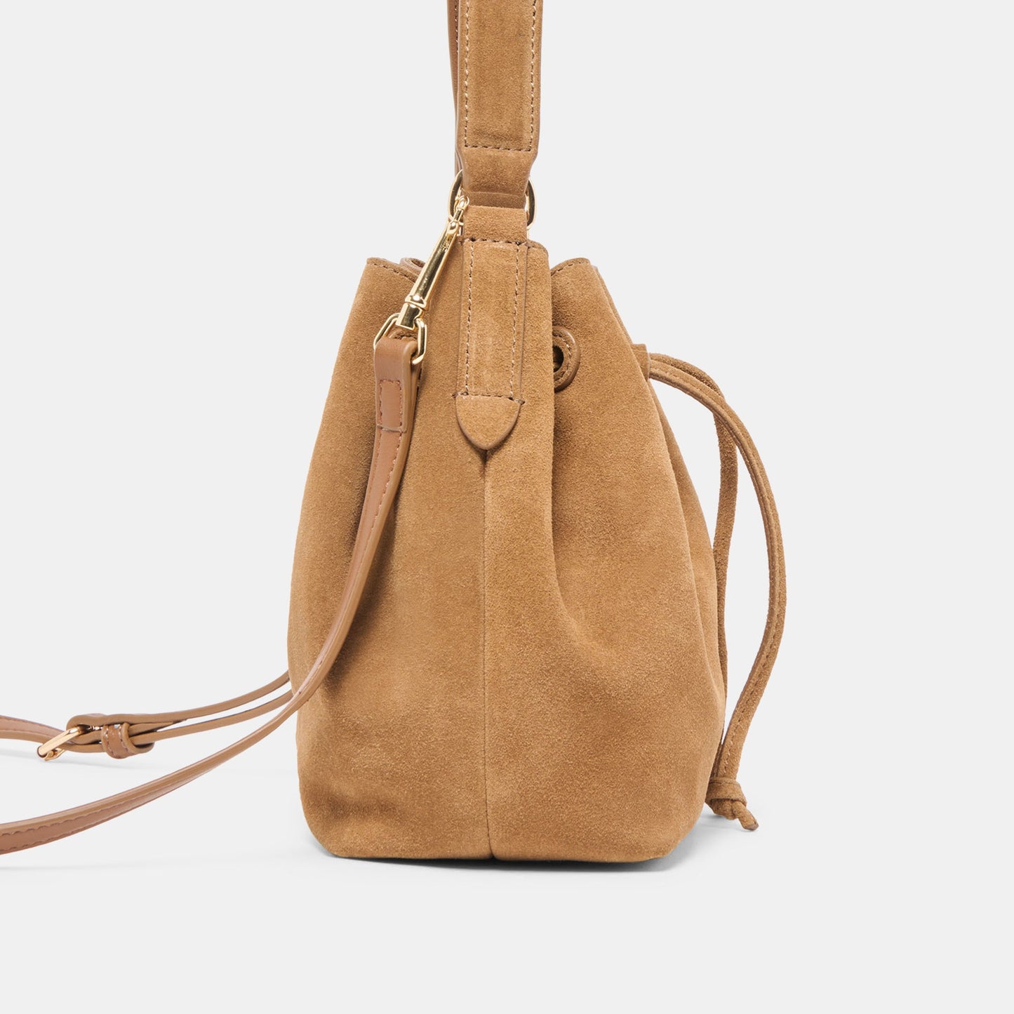 Amaru Brown Suede Crossbody