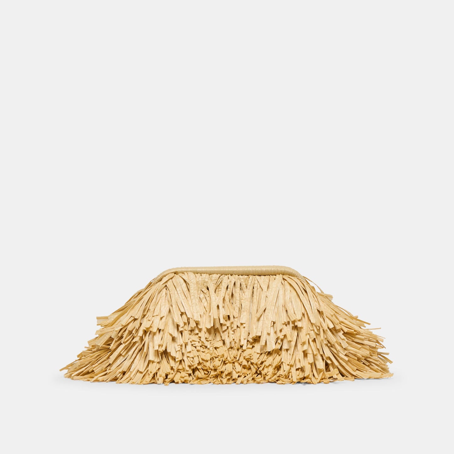 Serina Natural Raffia Clutch