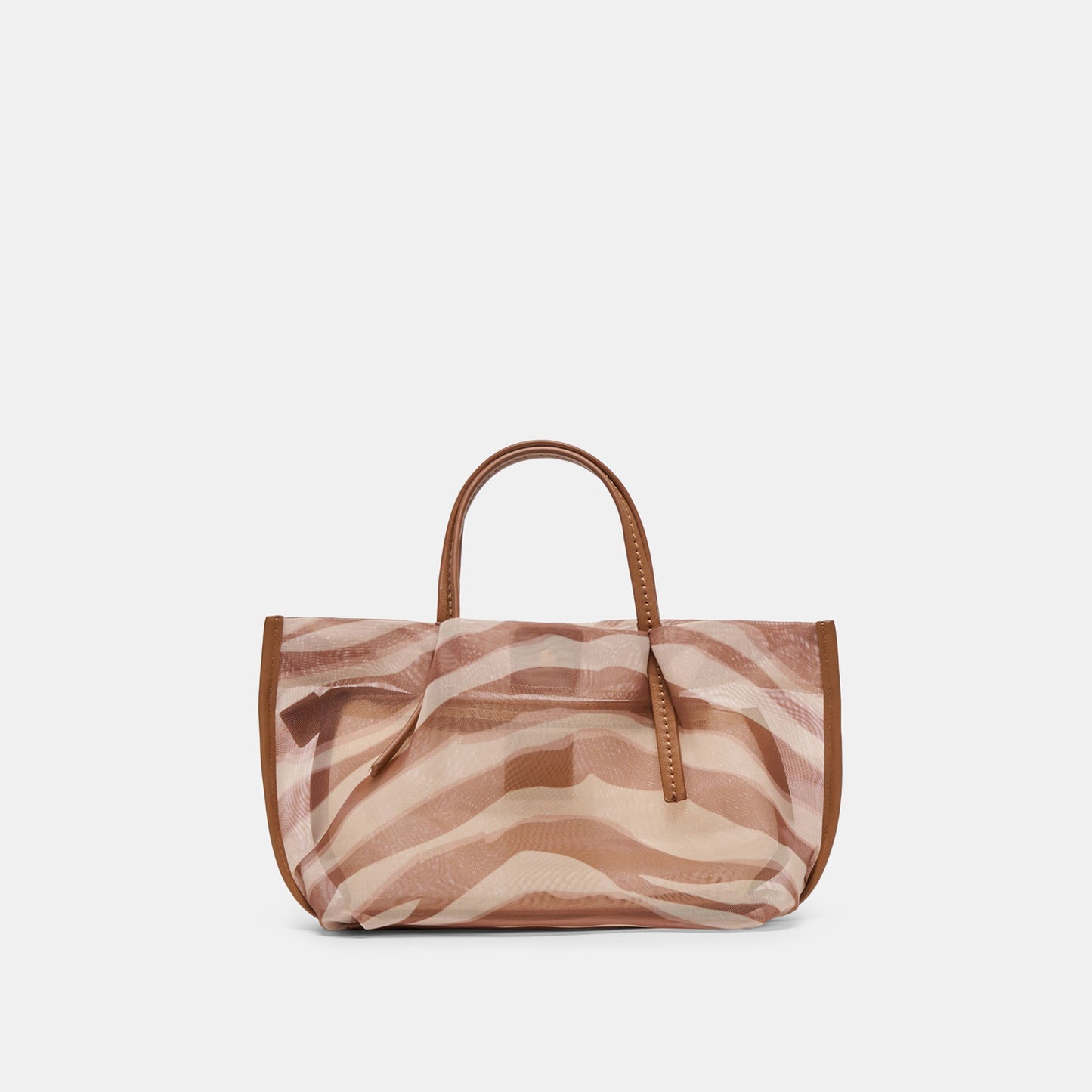 Selene Zebra Mesh Handbag