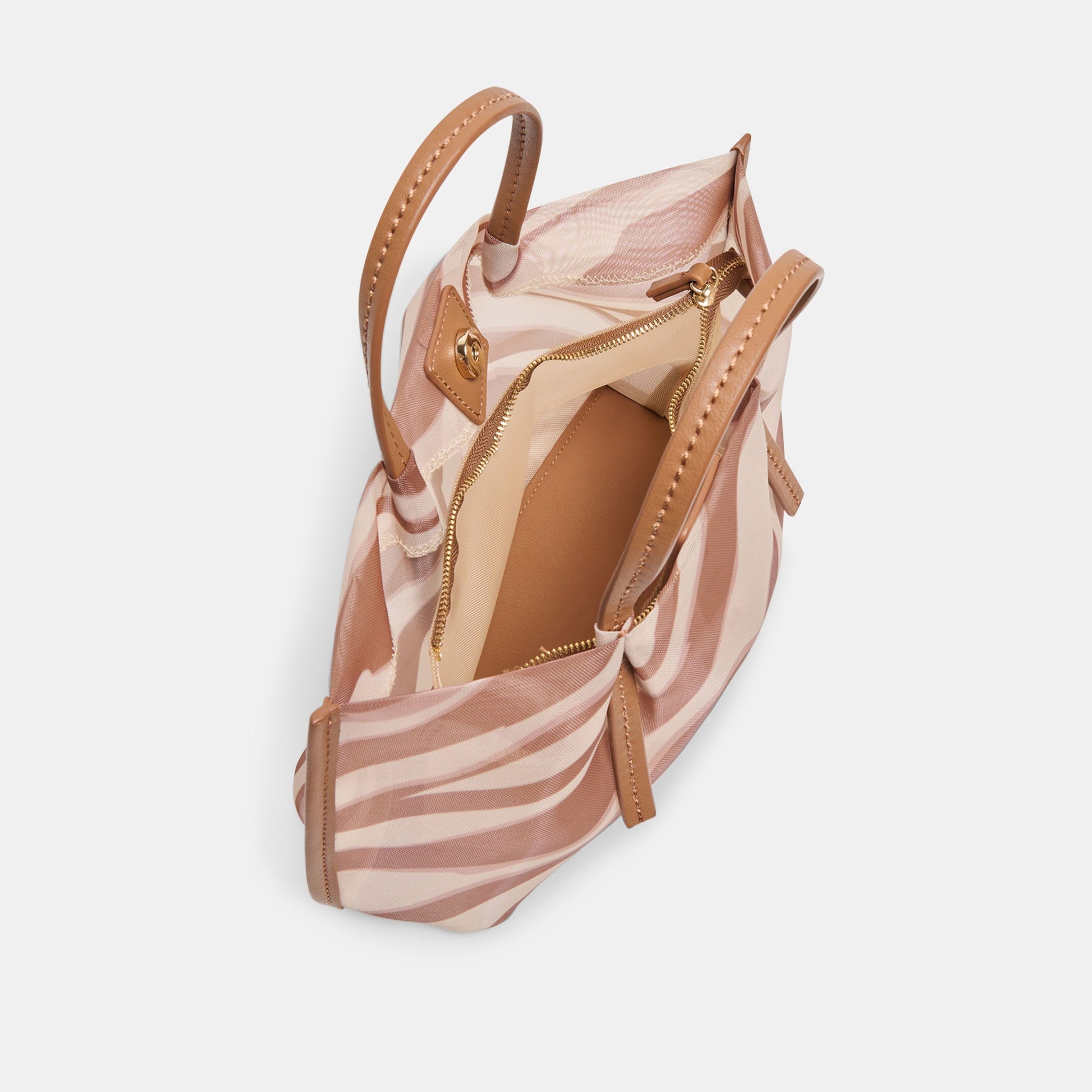 Selene Zebra Mesh Handbag