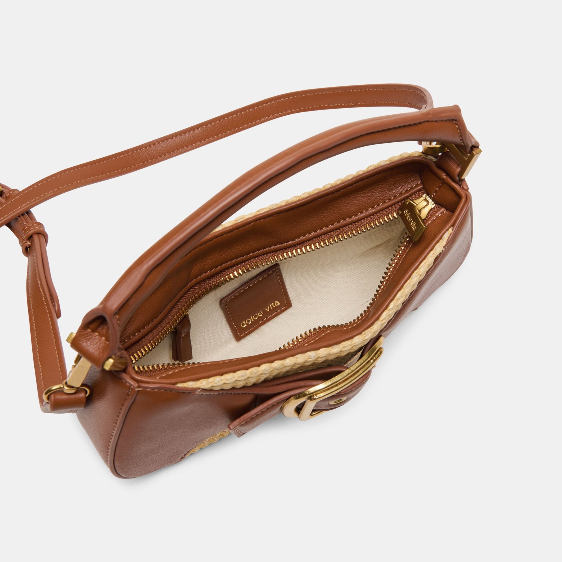 Nuala Raffia Saddle Stella Handbag
