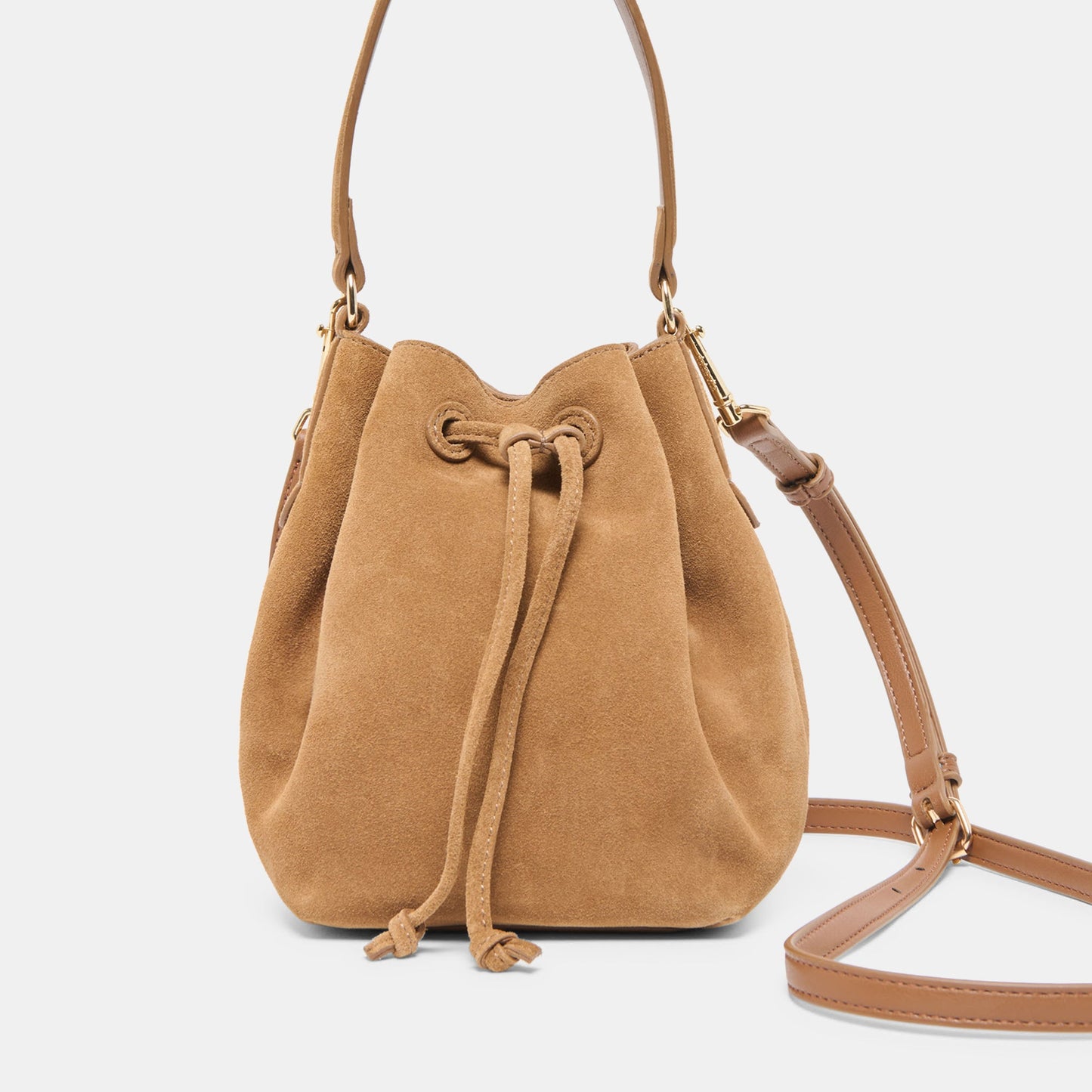 Amaru Brown Suede Crossbody