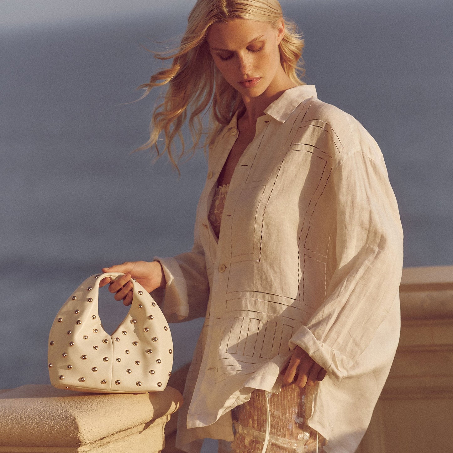 Dahlia Cream Stella Handbag