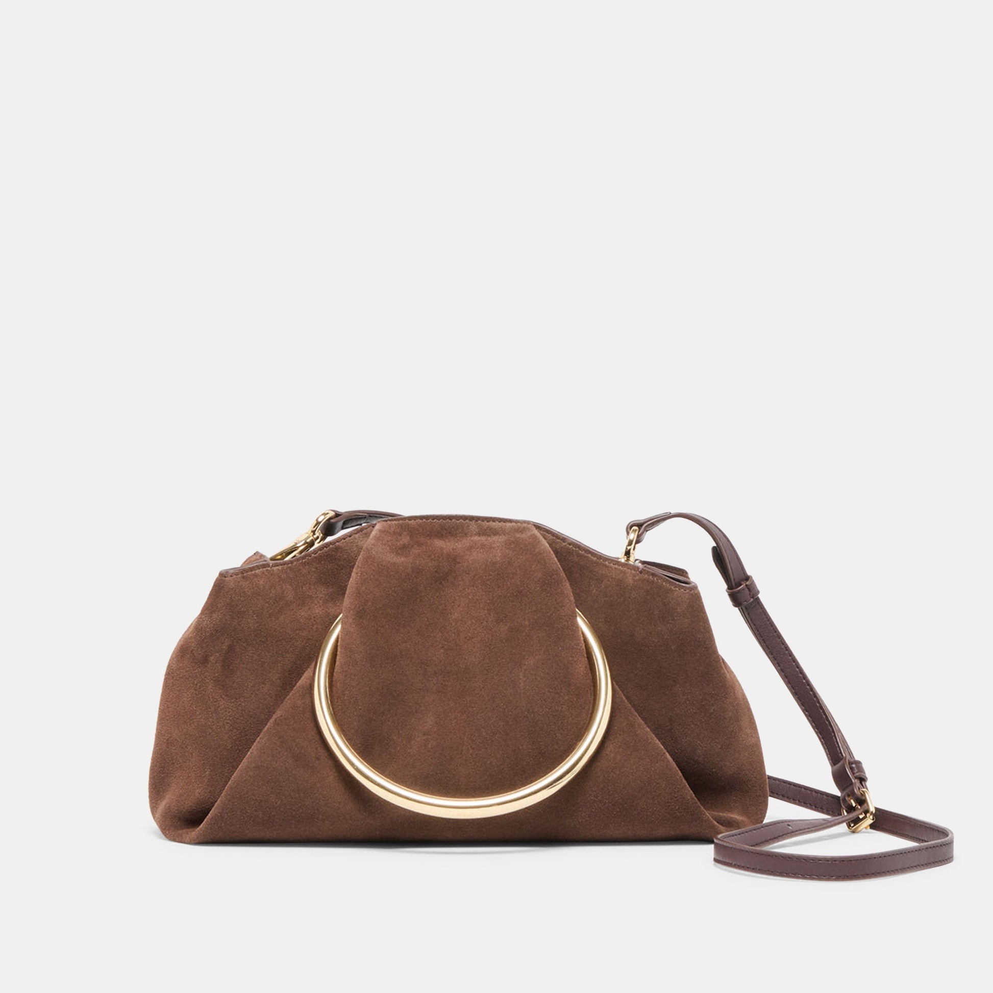 Channing Espresso Suede Handbag