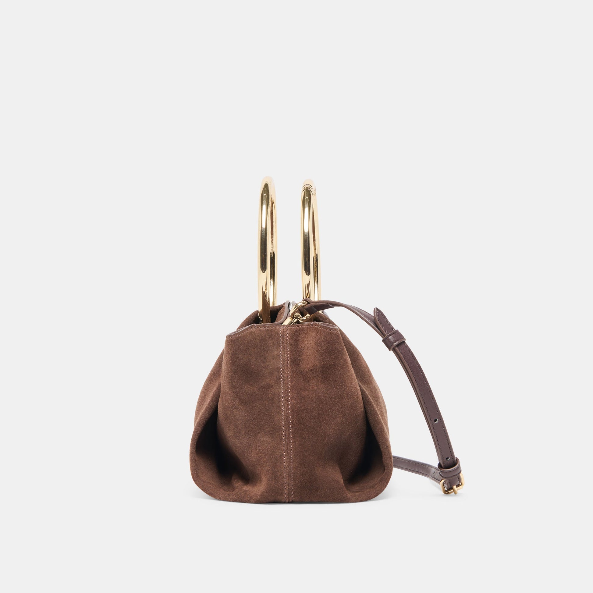 Channing Espresso Suede Handbag