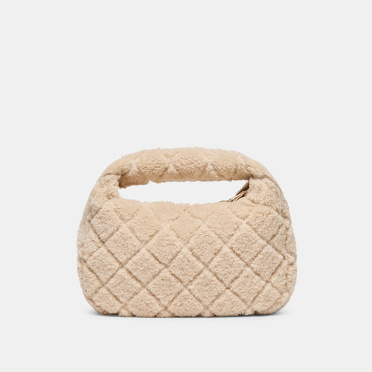 Frankie Natural Plush Handbag