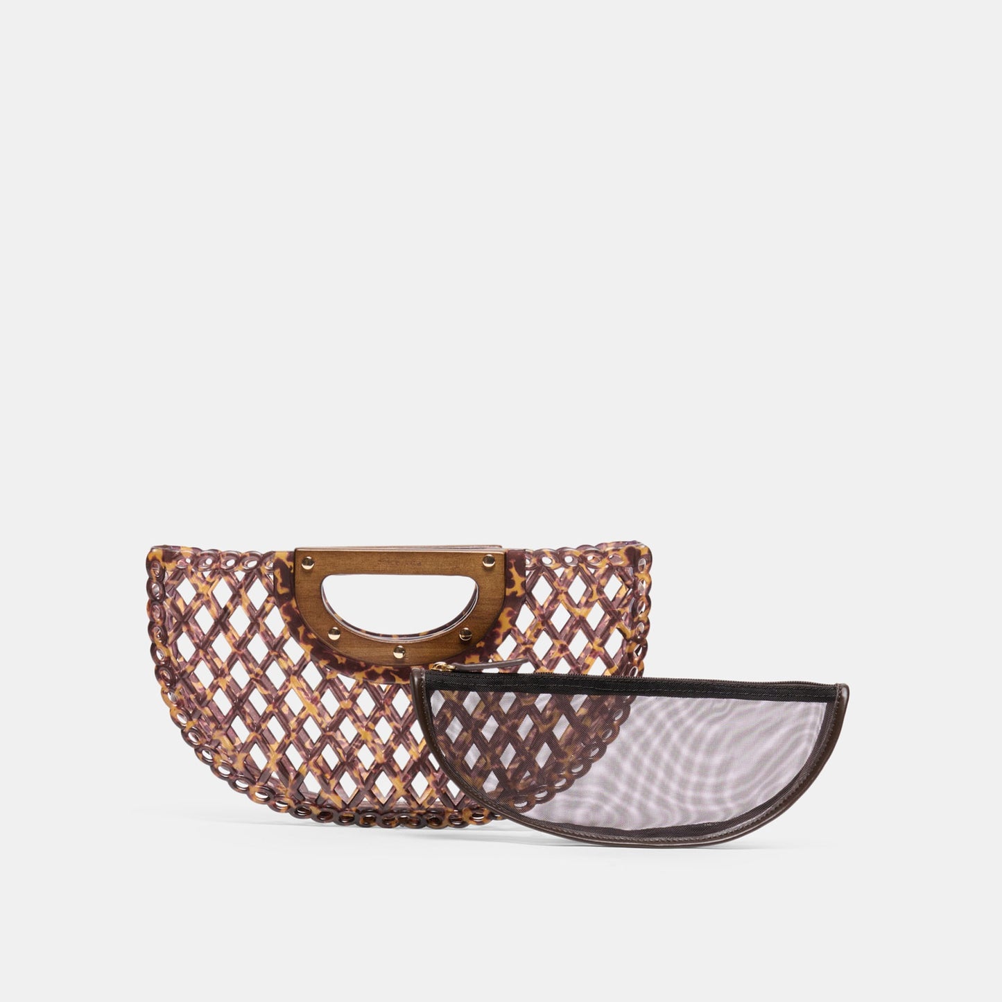 Solandra Tortoise Jelly Clutch