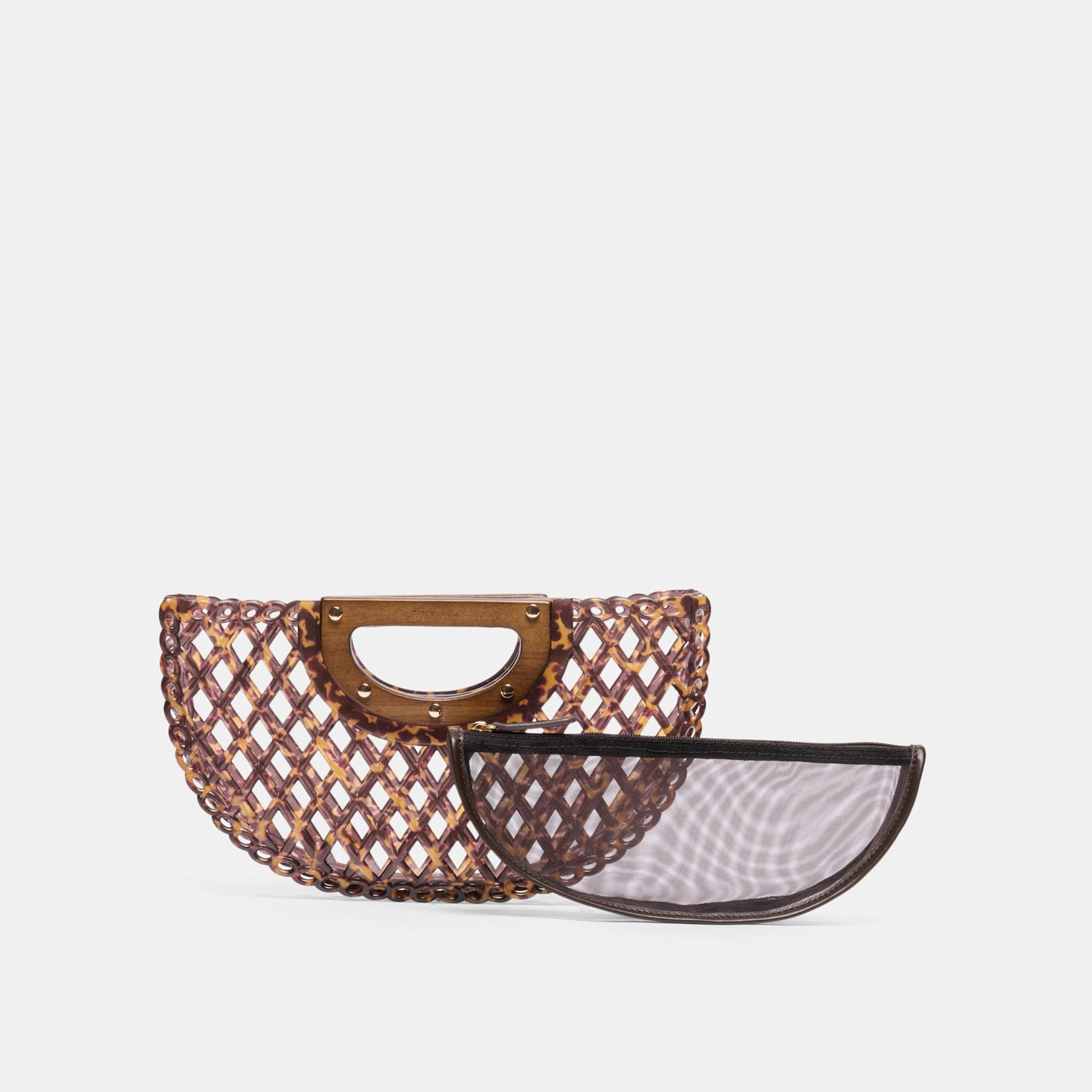 Solandra Tortoise Jelly Clutch