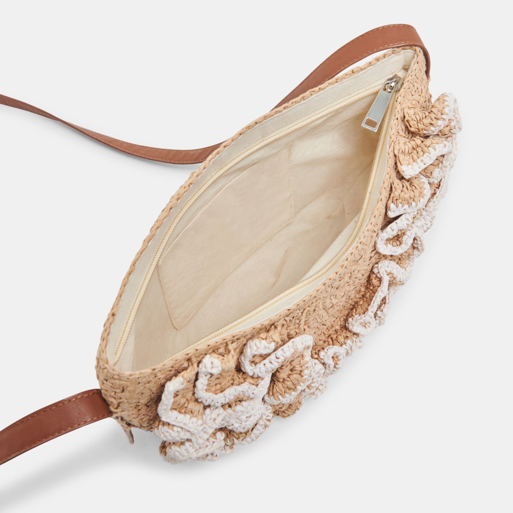 Atrani Natural Raffia Crossbody