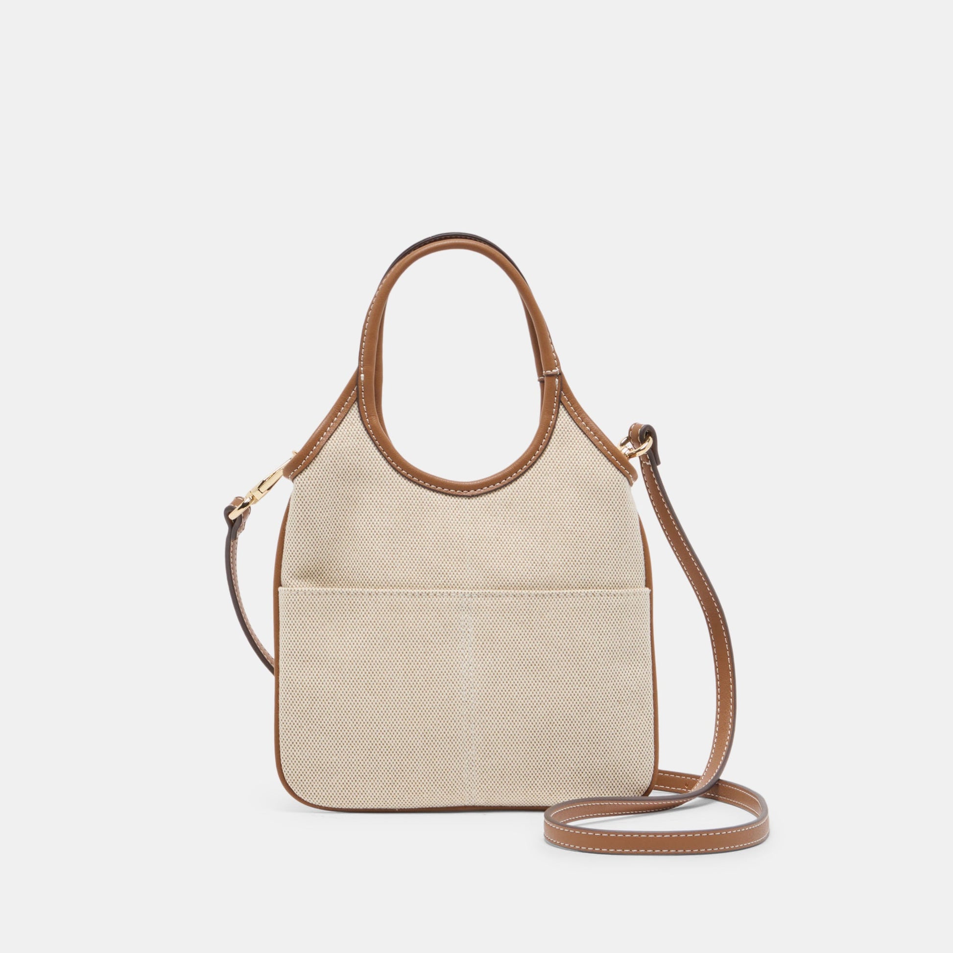 SYLVENE Natural Canvas Removable Crossbody Handbag