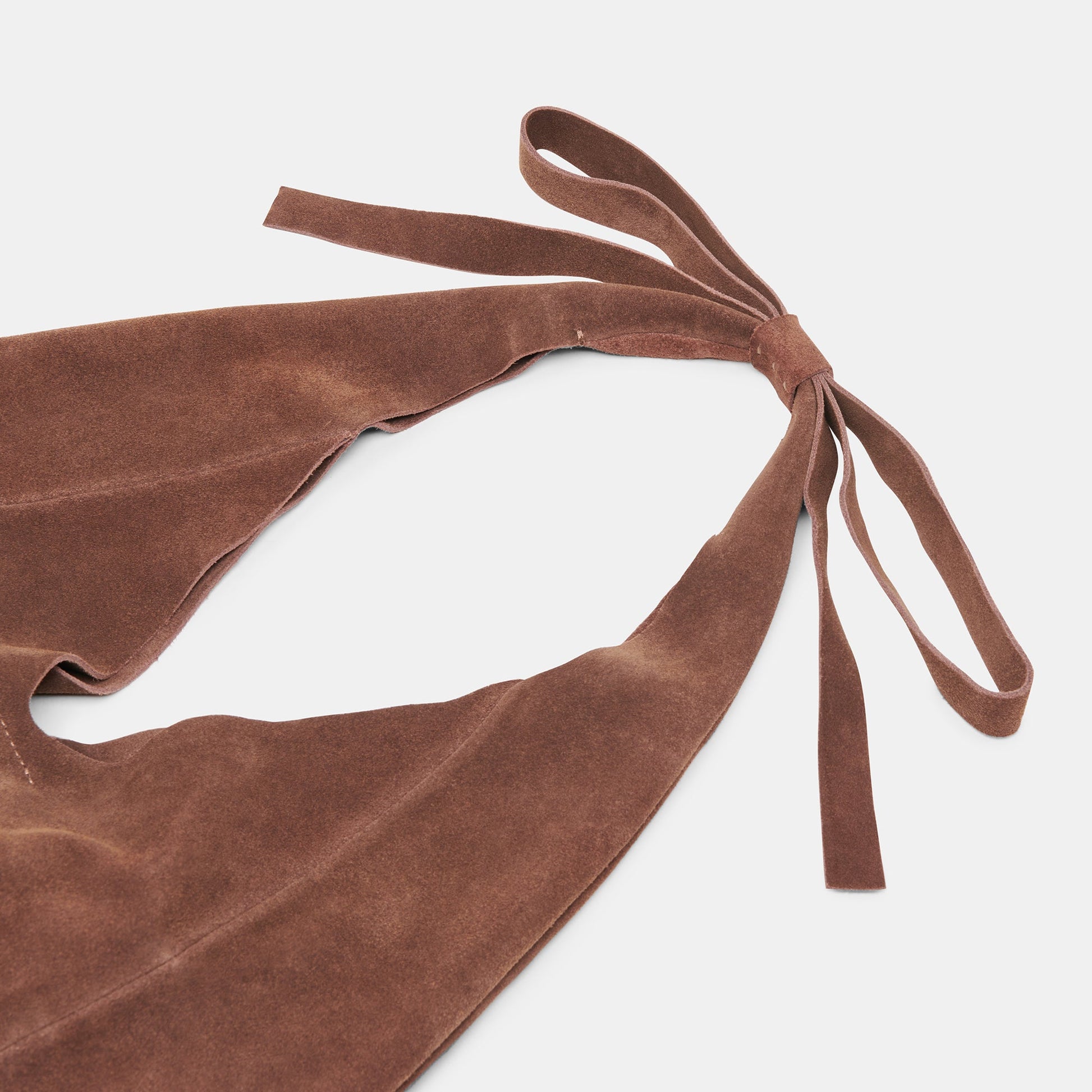Marie Chocolate Suede Tote