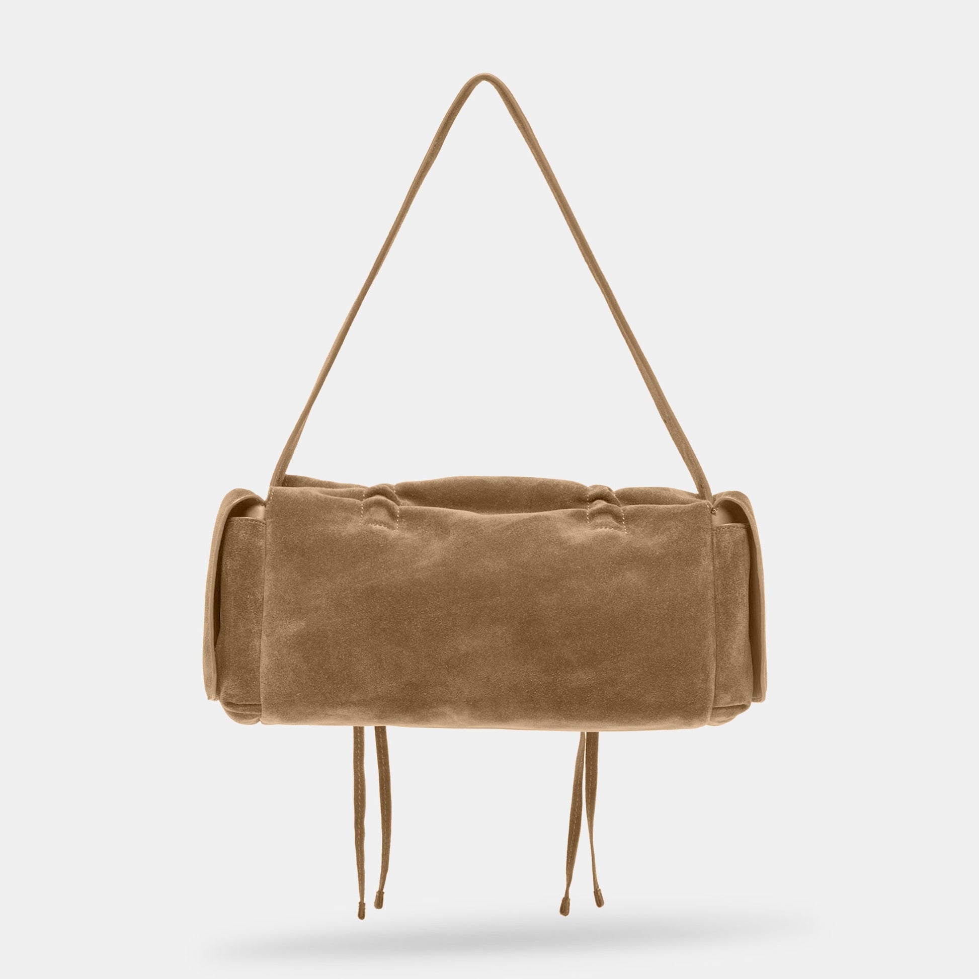 Hudson Olive Suede Shoulder Bag
