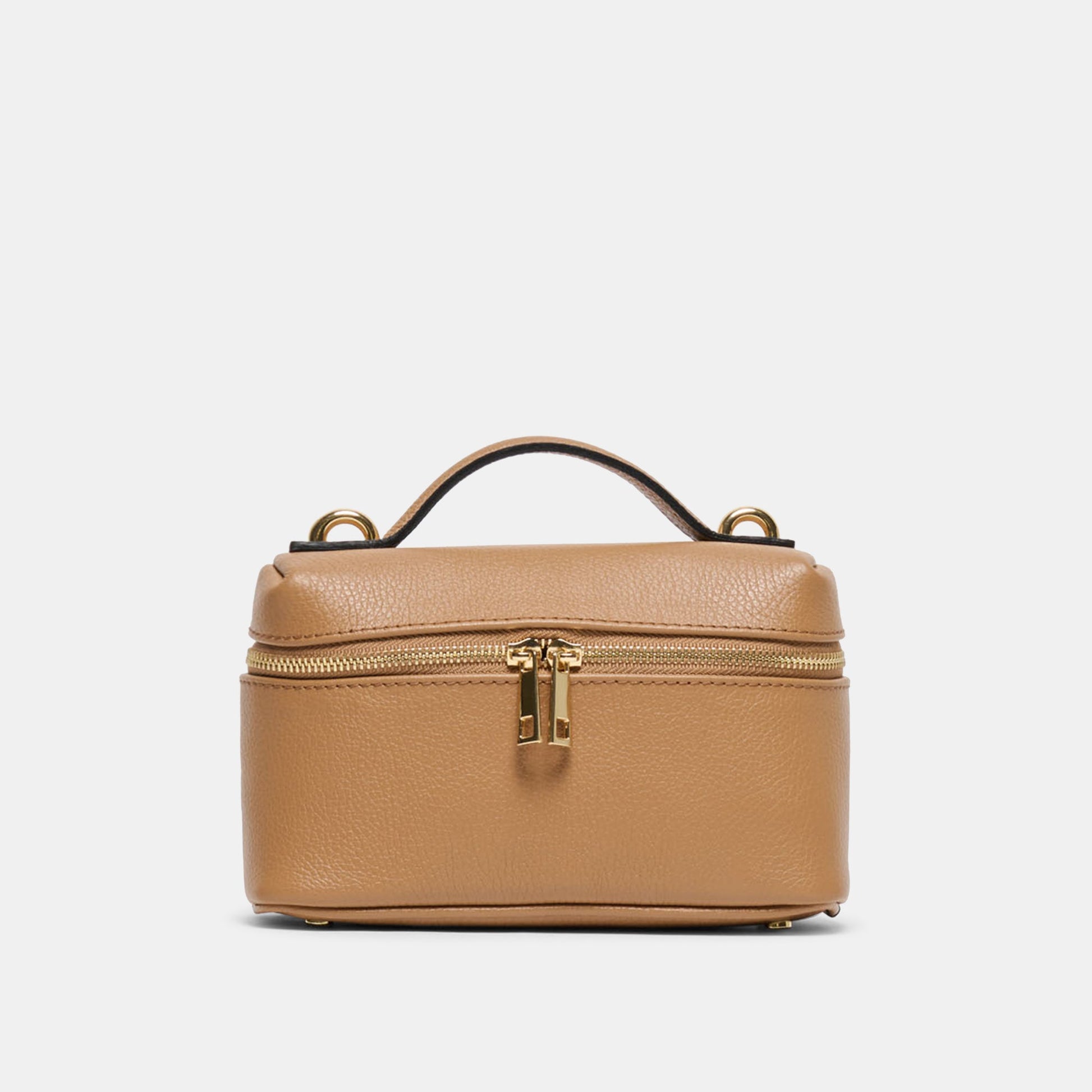 Leony Tan Leather Crossbody